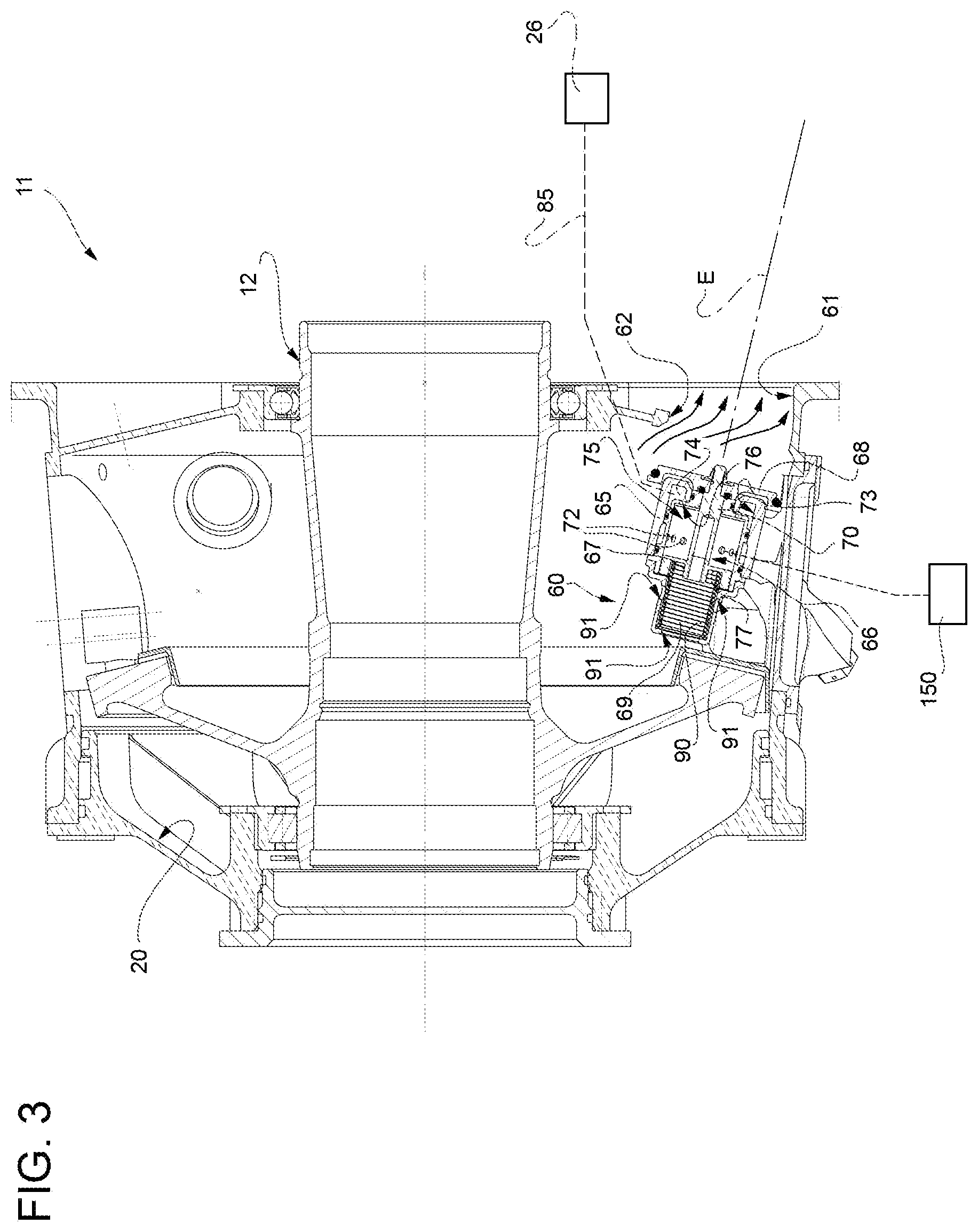 Patent US12134468 Figure 3 – Hover-capable aircraft and lubrication method for a module of a transmission unit of said aircraft