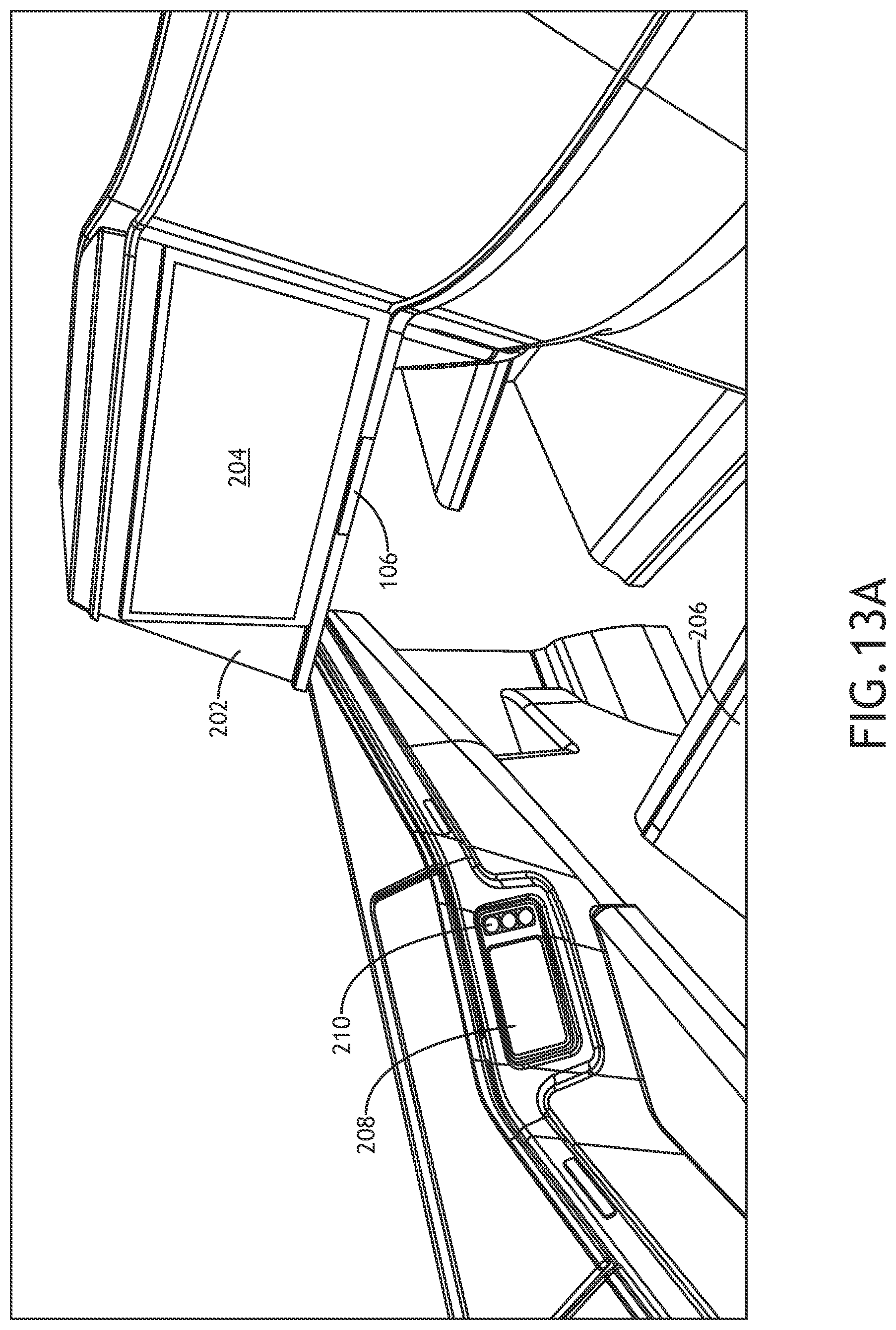 Patent US12134472 Figure 14 – System including stowable tablet holder apparatus