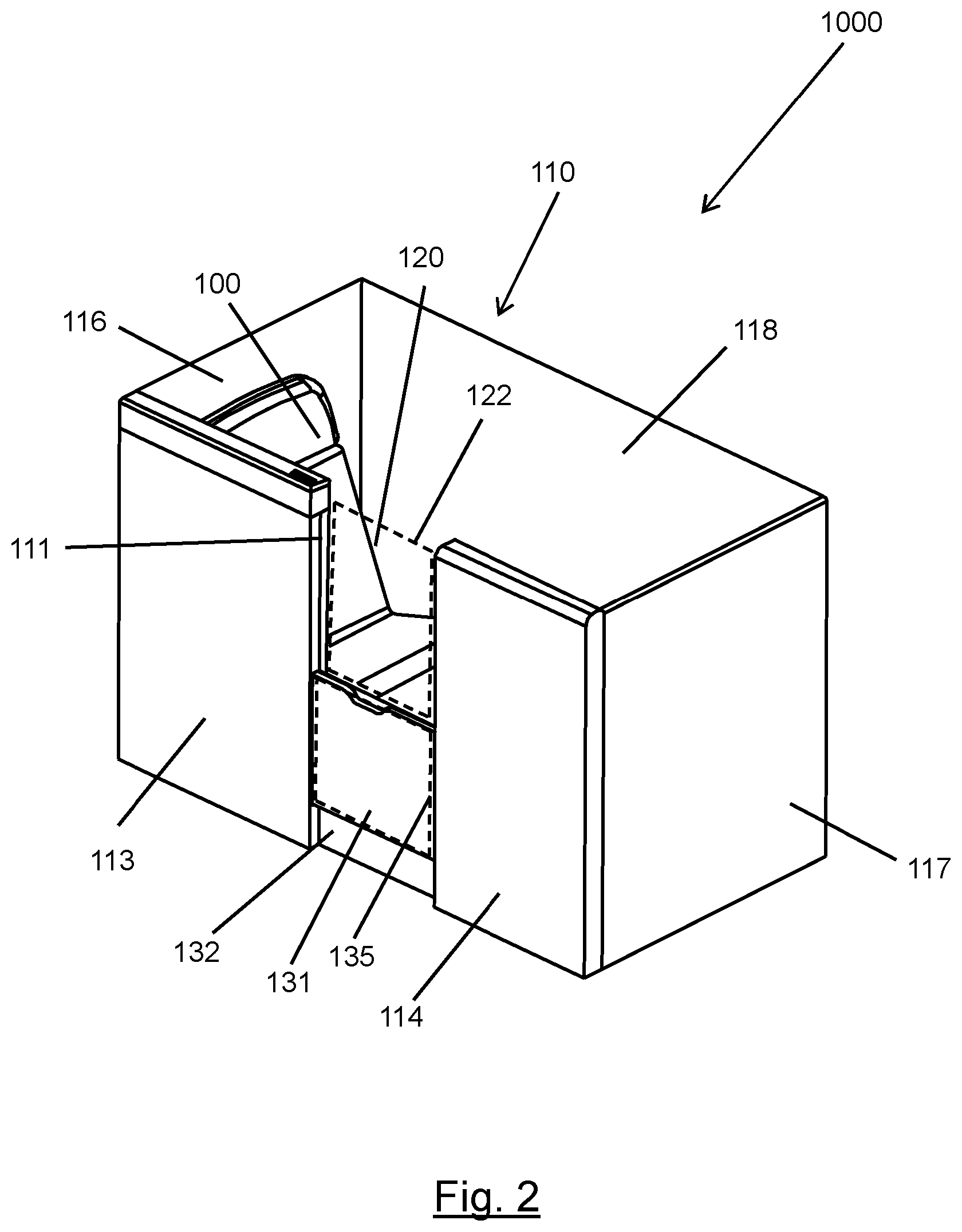 Patent US12134474 Figure 2 – Aircraft passenger accommodation unit