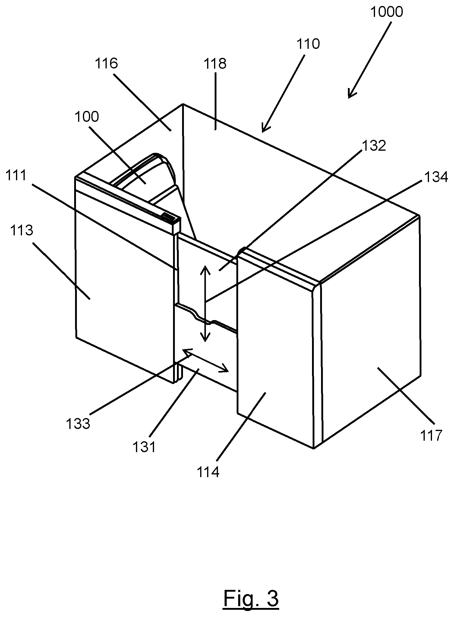 Patent US12134474 Figure 3 – Aircraft passenger accommodation unit