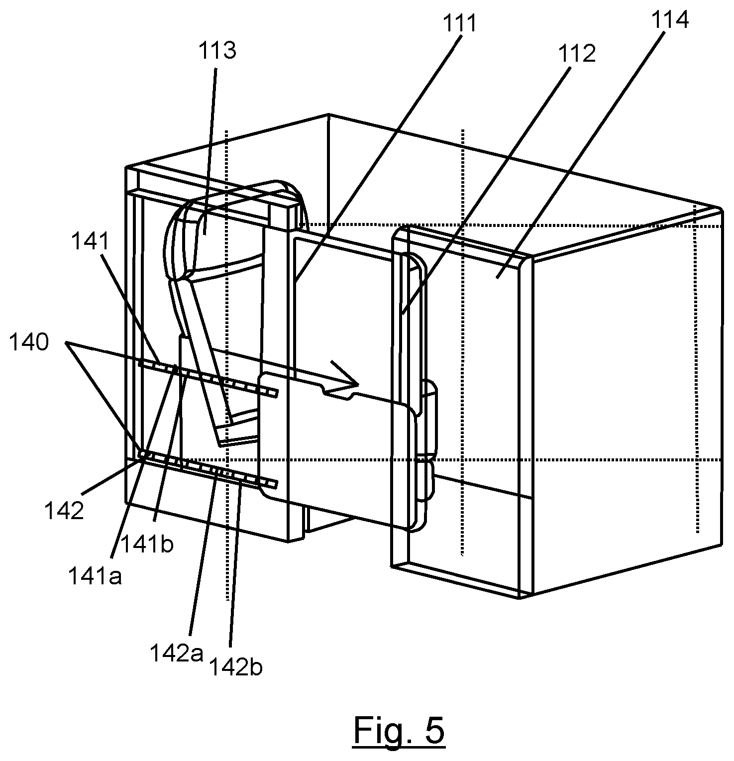 Patent US12134474 Figure 5 – Aircraft passenger accommodation unit