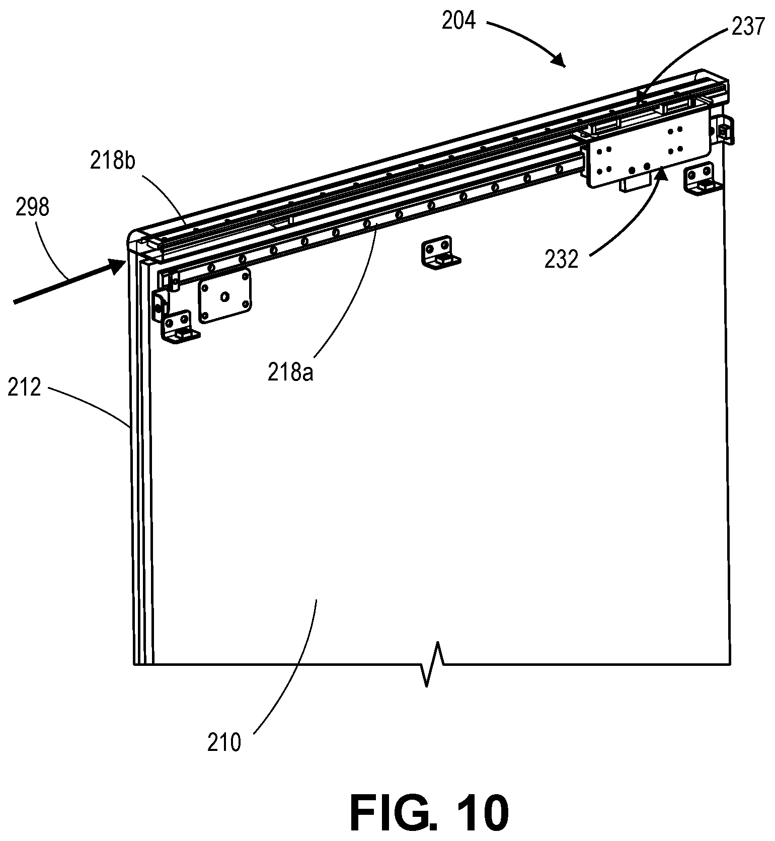 Patent US12134475 Figure 9 – Emergency passage door