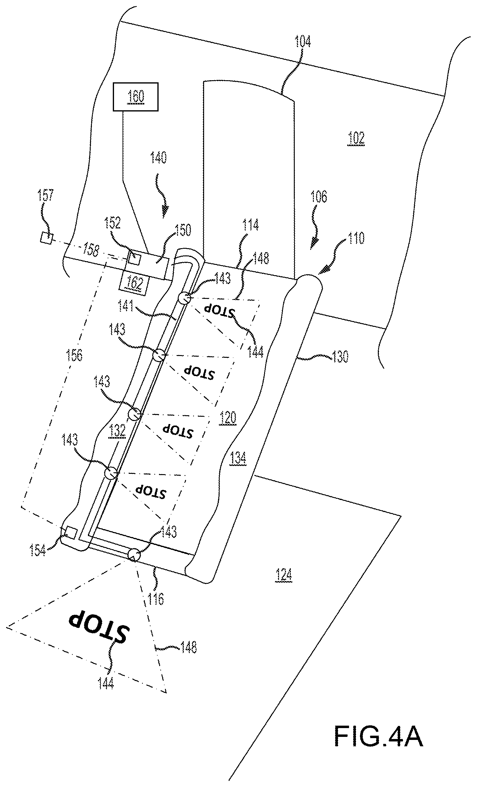 Patent US12134479 Figure 5 – Readiness indicator light system having projection light for evacuation slide