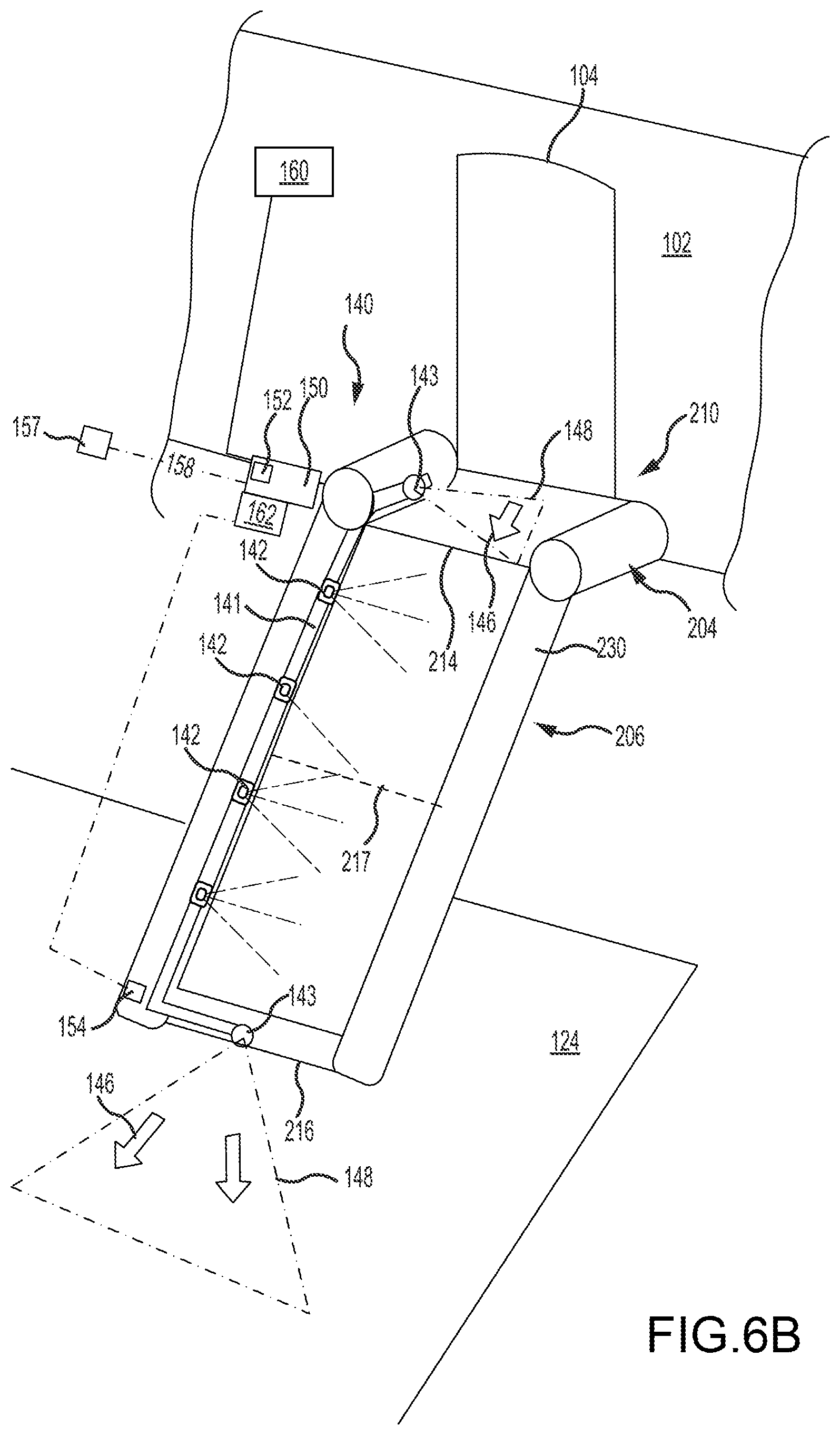 Patent US12134479 Figure 9 – Readiness indicator light system having projection light for evacuation slide