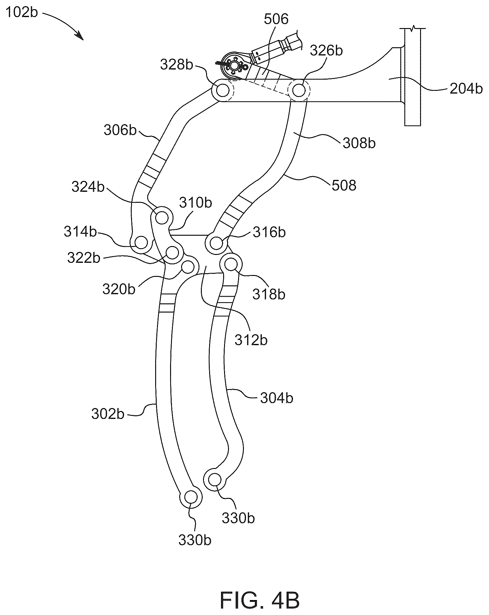 Patent US12134480 Figure 7 – Aircraft engine nacelle cowling mechanism