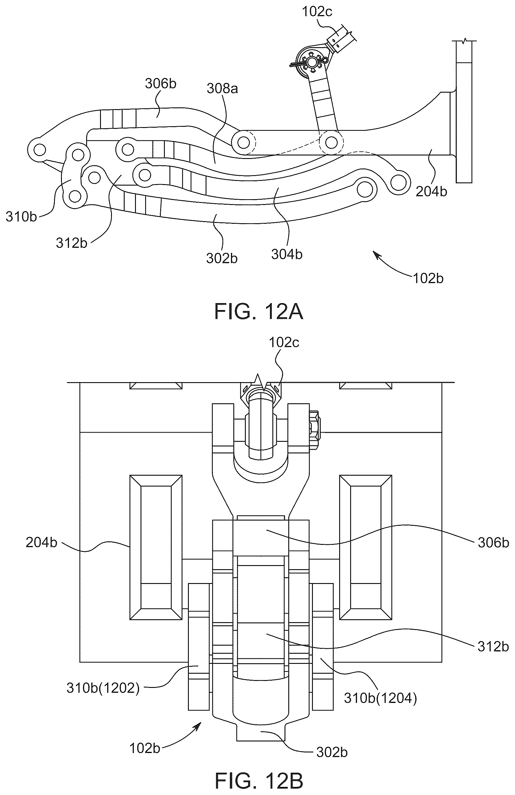 Patent US12134480 Figure 20 – Aircraft engine nacelle cowling mechanism
