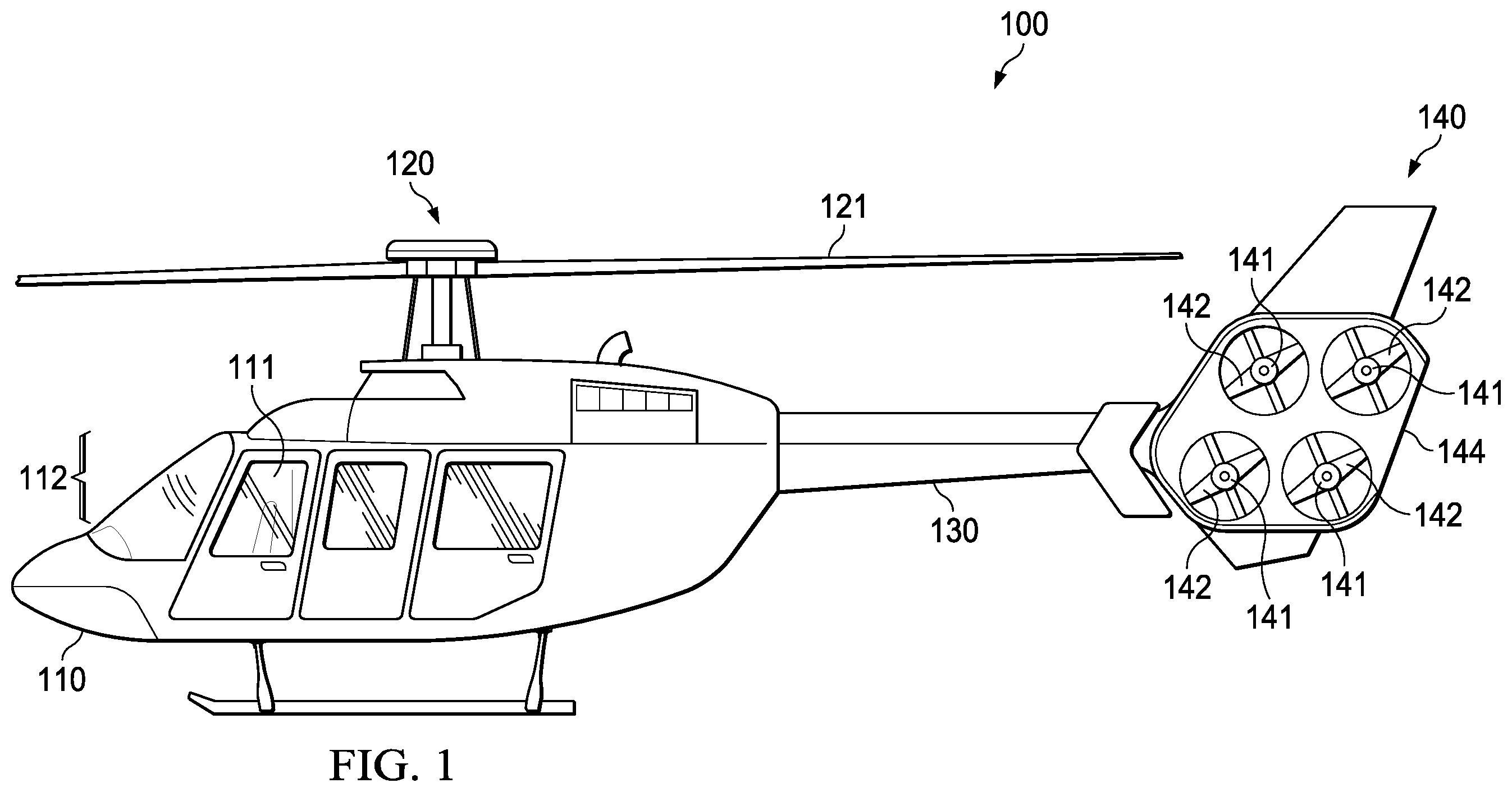 Patent US12134481 Figure 1 – Aircraft thermal management system