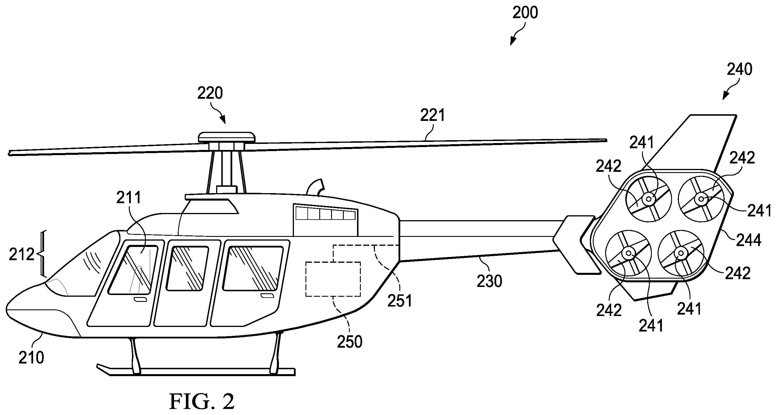 Patent US12134481 Figure 2 – Aircraft thermal management system