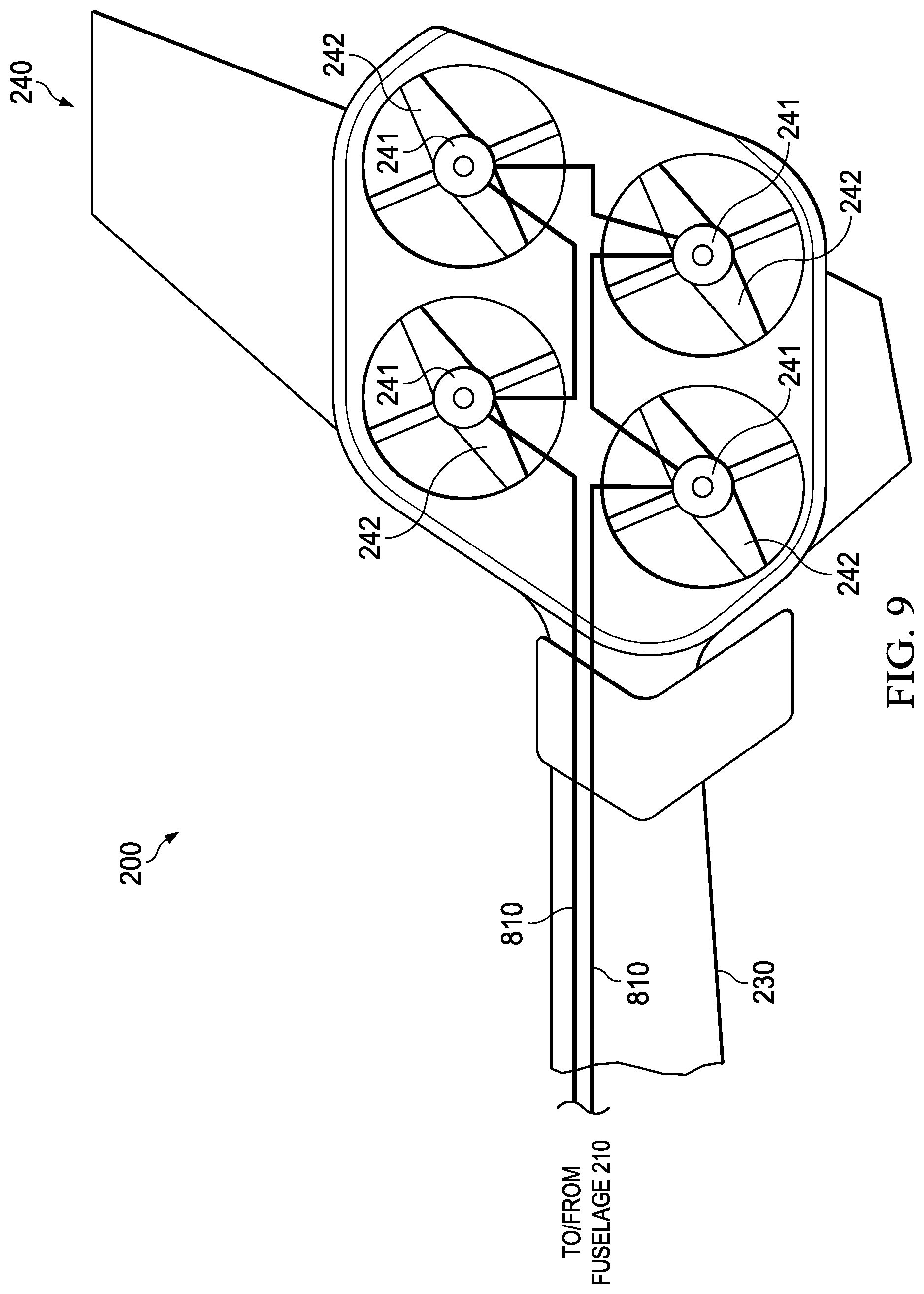 Patent US12134481 Figure 9 – Aircraft thermal management system
