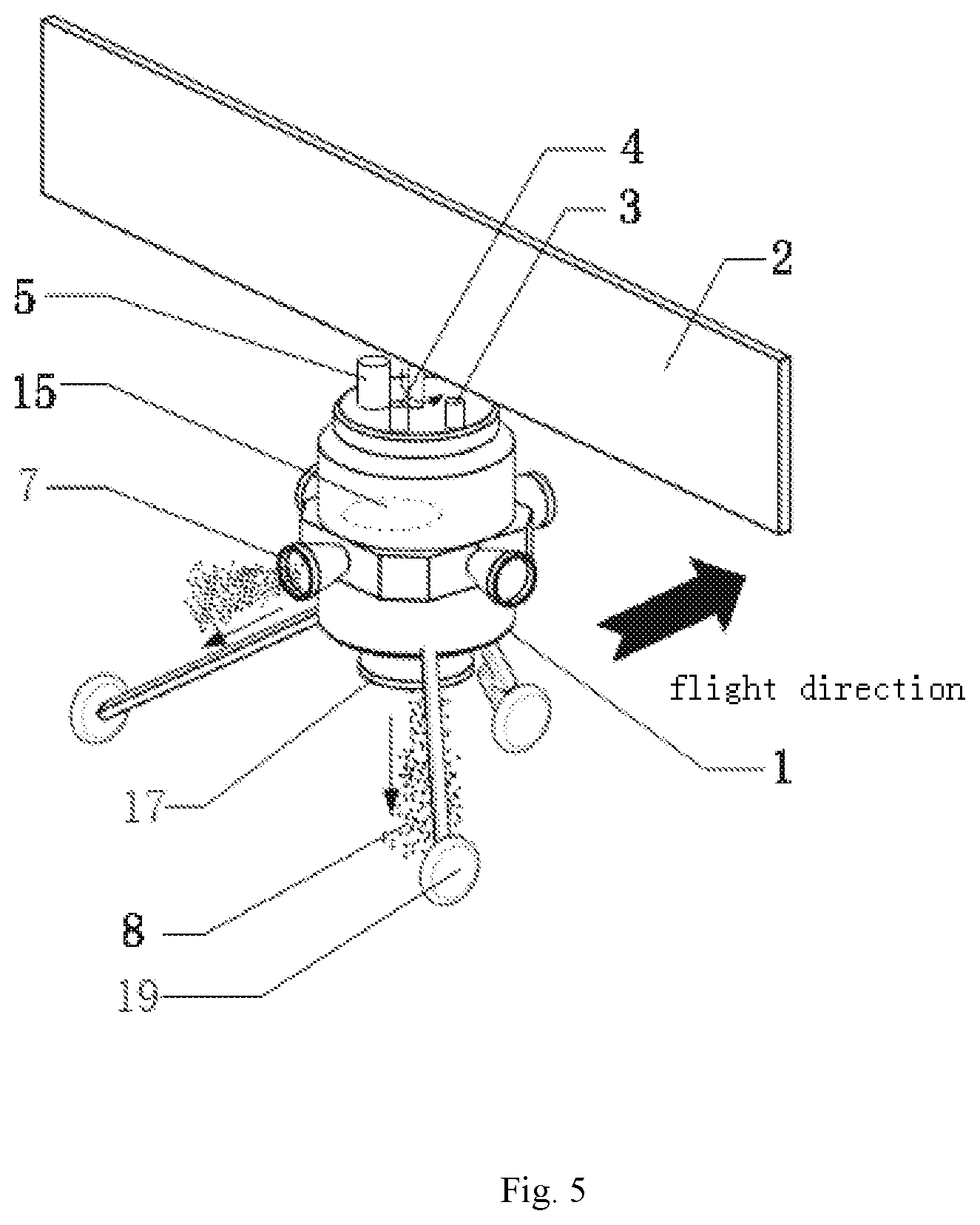 Patent US12134485 Figure 5 – Method of flying on the moon and a device for flying on the moon