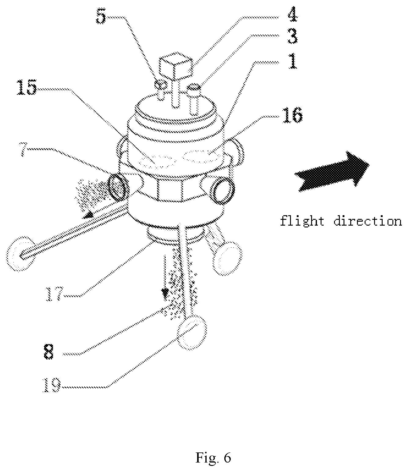 Patent US12134485 Figure 6 – Method of flying on the moon and a device for flying on the moon
