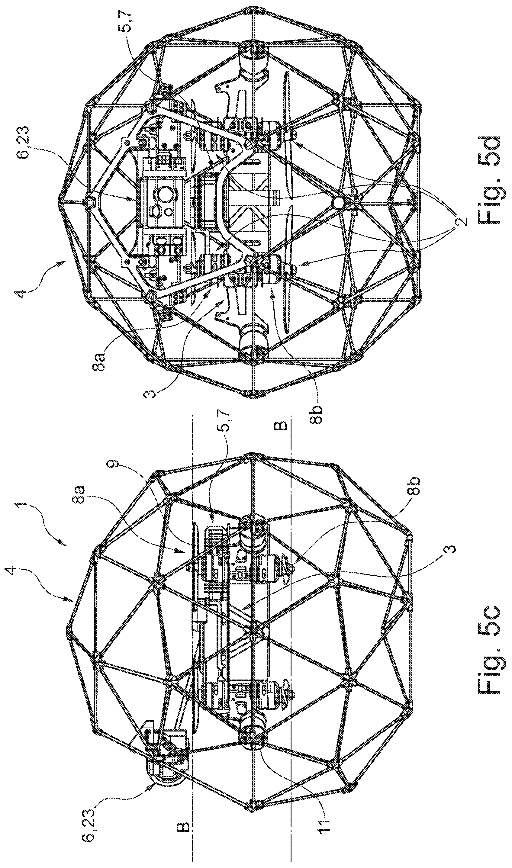 Patent US12134488 Figure 5 – Unmanned aerial vehicle with collision tolerant propulsion and controller