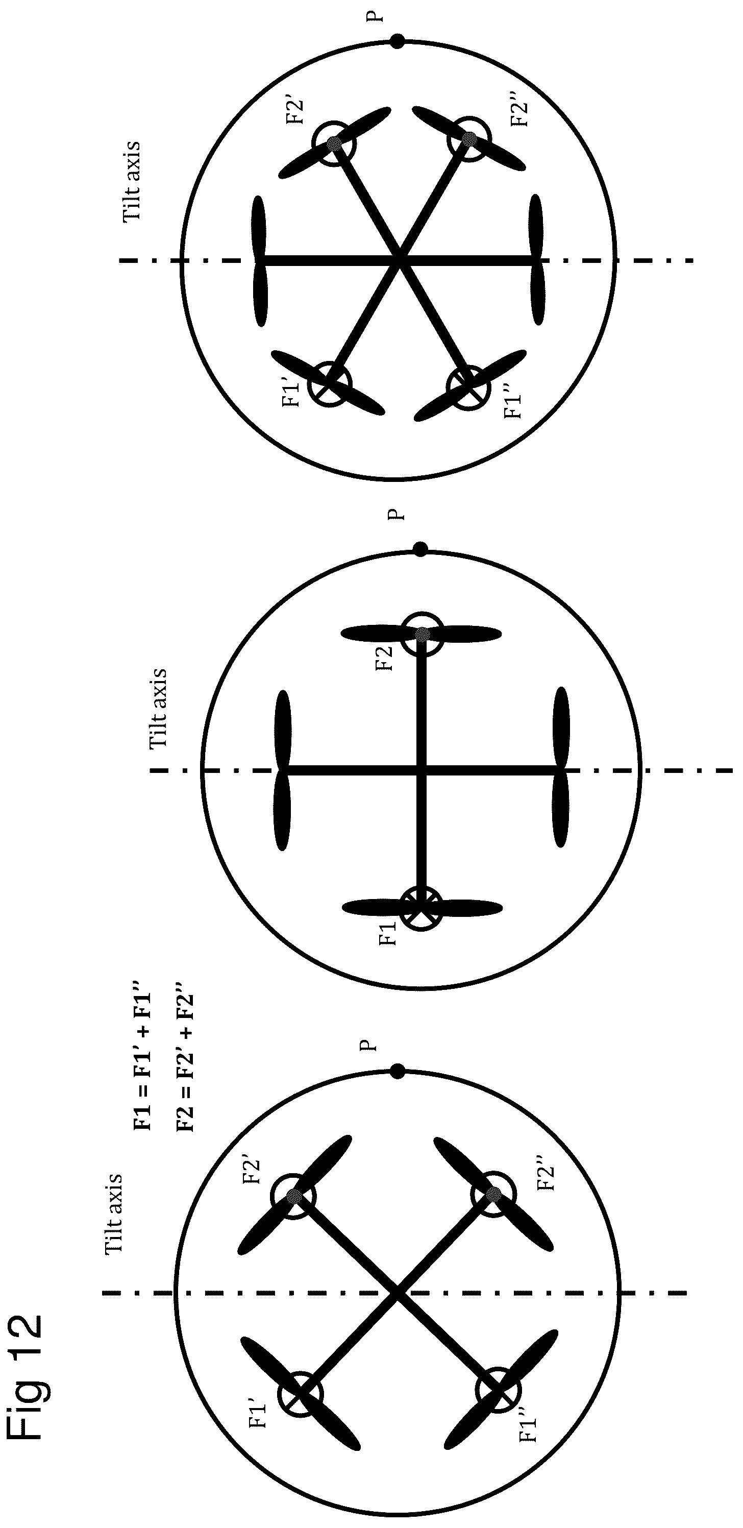 Patent US12134488 Figure 13 – Unmanned aerial vehicle with collision tolerant propulsion and controller