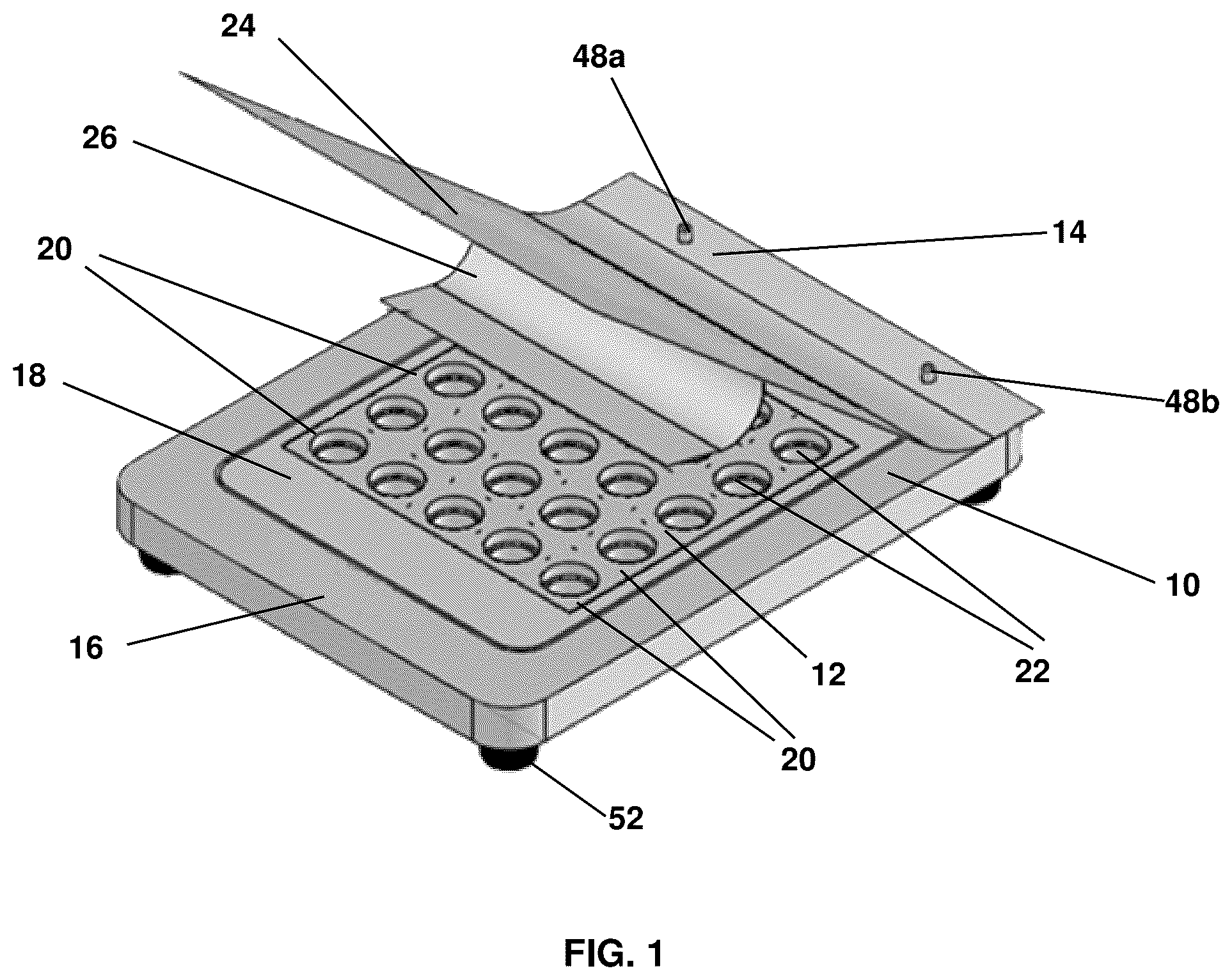 Patent US12134490 Figure 1 – System and method for blister packaging