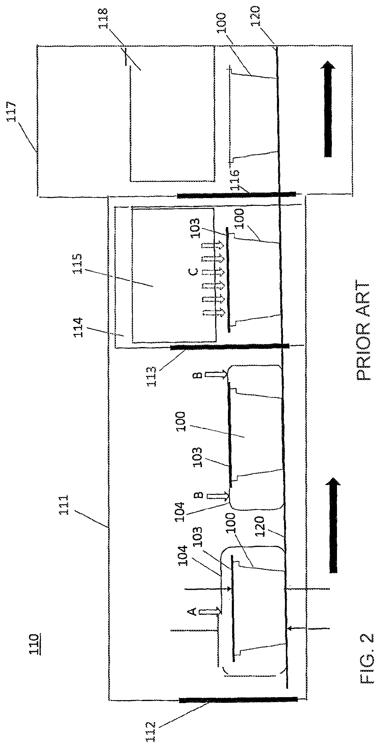 Patent US12134491 Figure 2 – Method and device for flexibly treating pharmaceutical packages