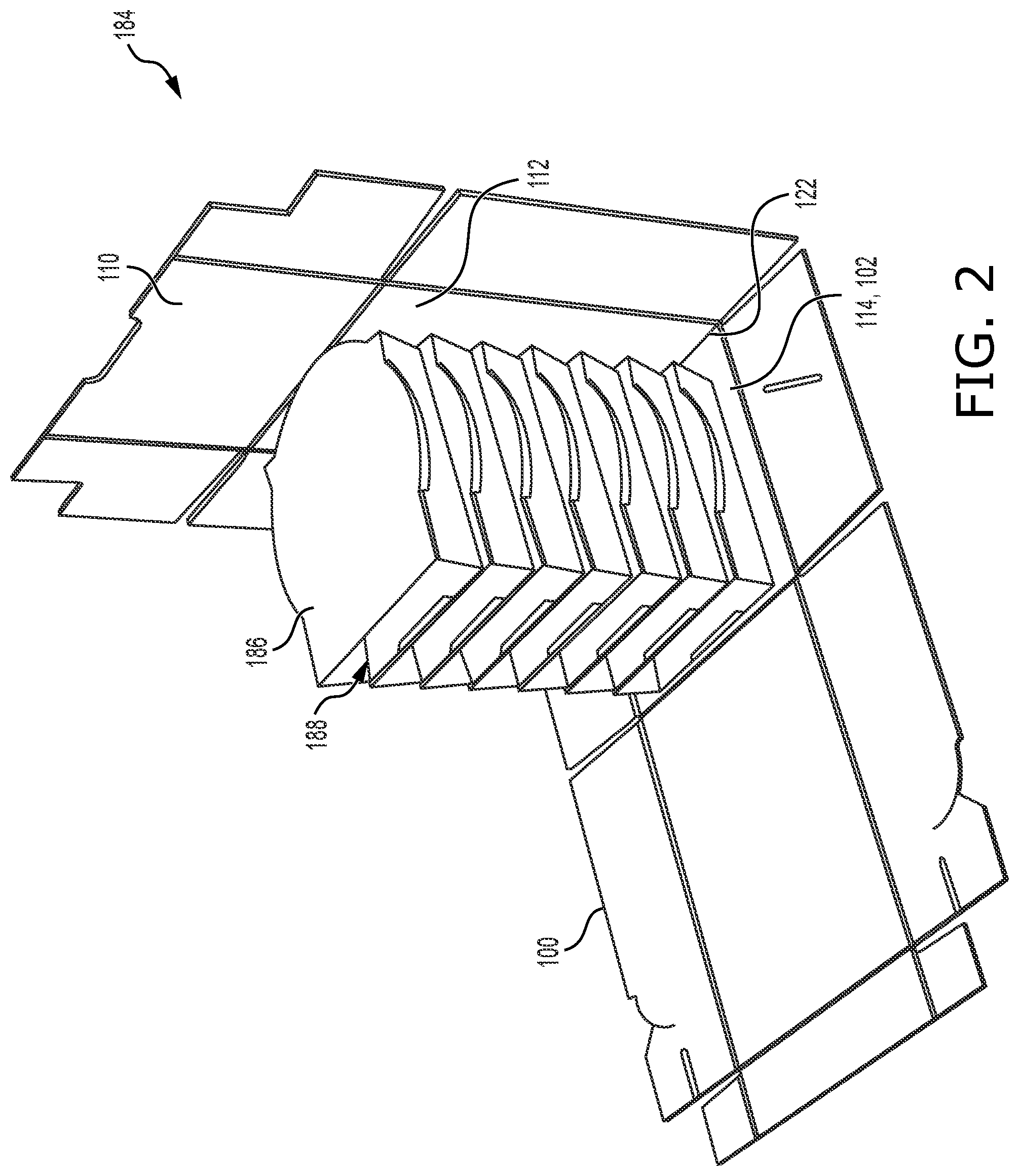 Patent US12134492 Figure 2 – Systems and methods for packaging stacked products