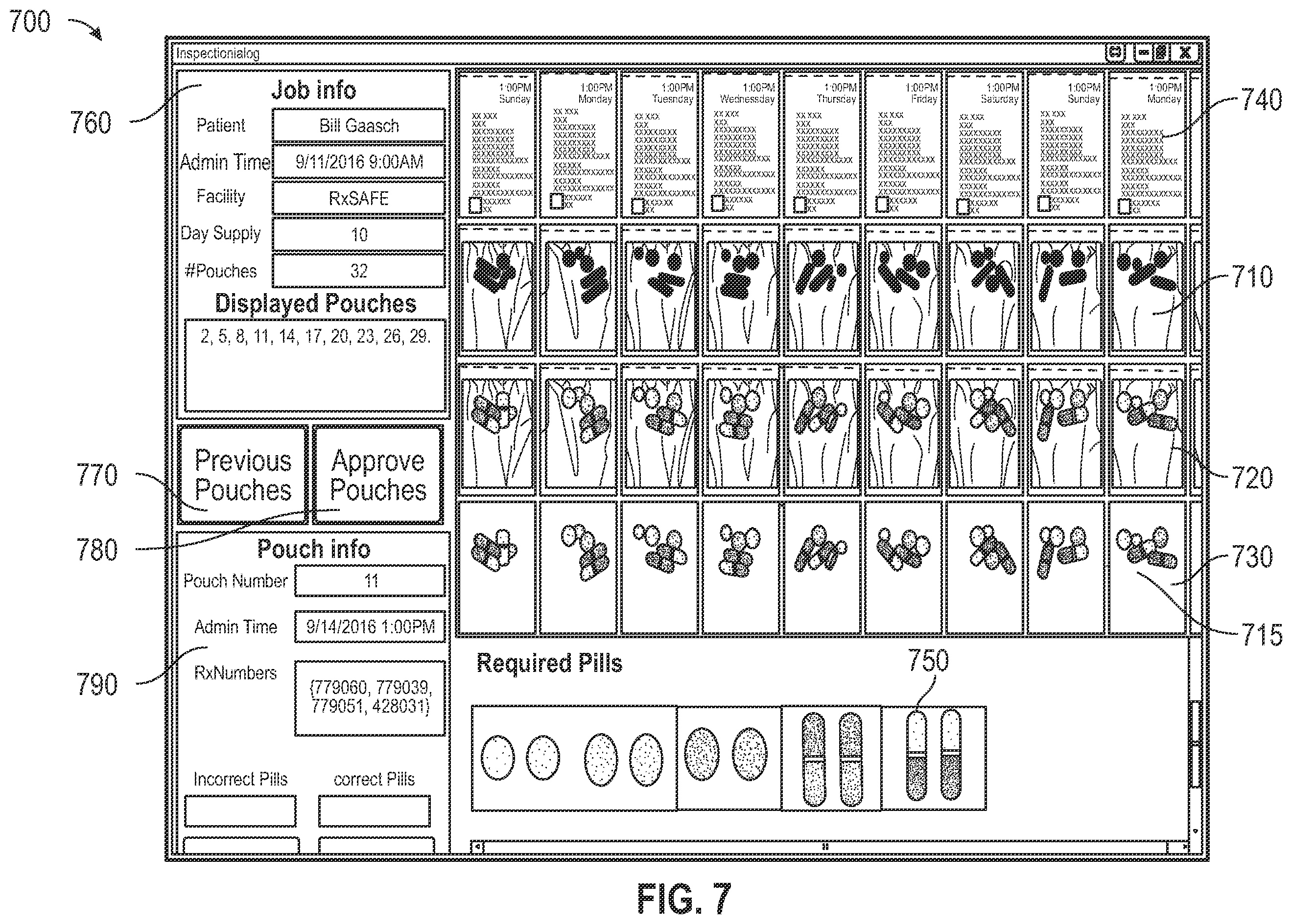Patent US12134494 Figure 8 – Verification system for a pharmacy packaging system