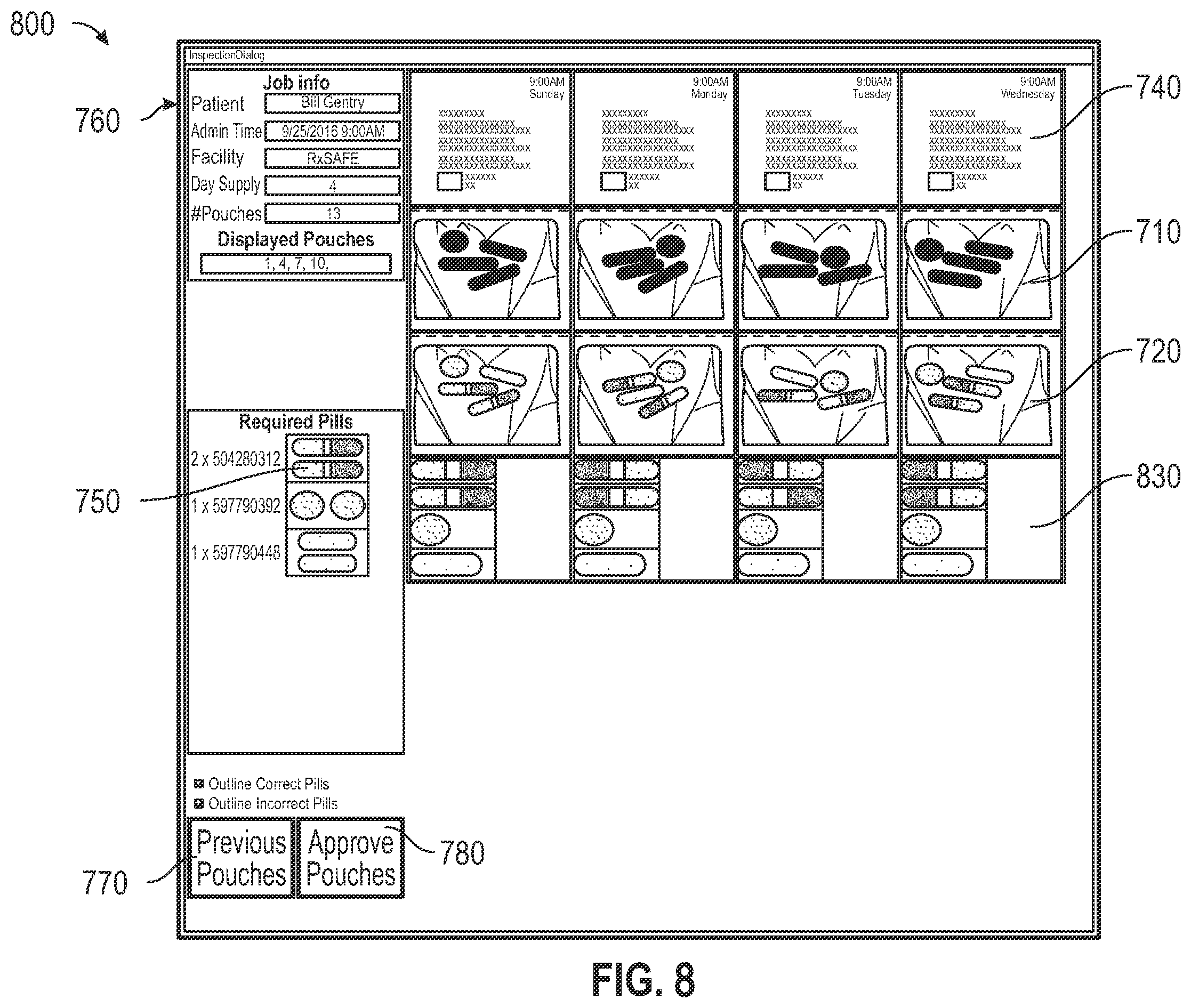 Patent US12134494 Figure 9 – Verification system for a pharmacy packaging system