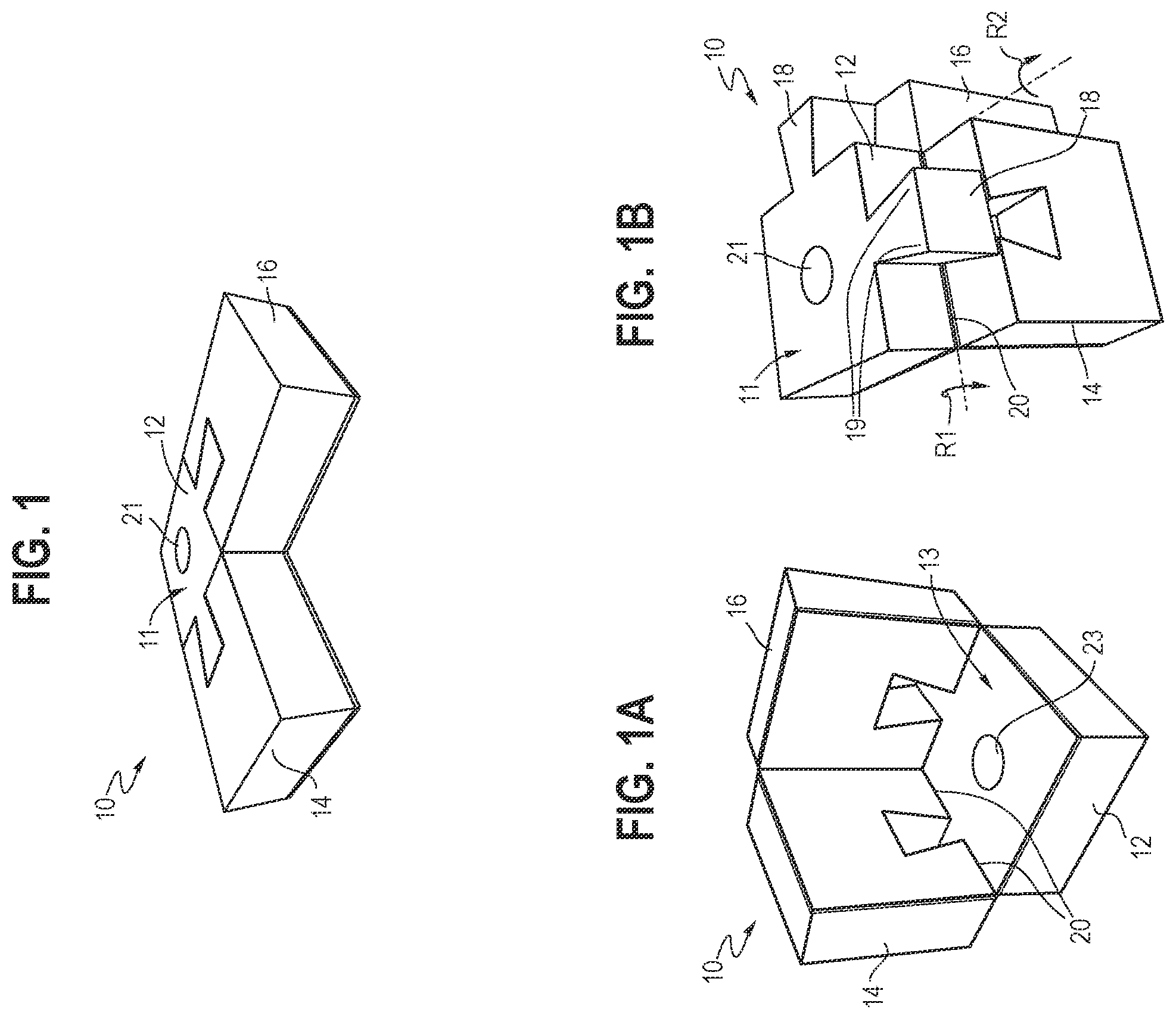 Patent US12134505 Figure 1 – Foam packaging assembly