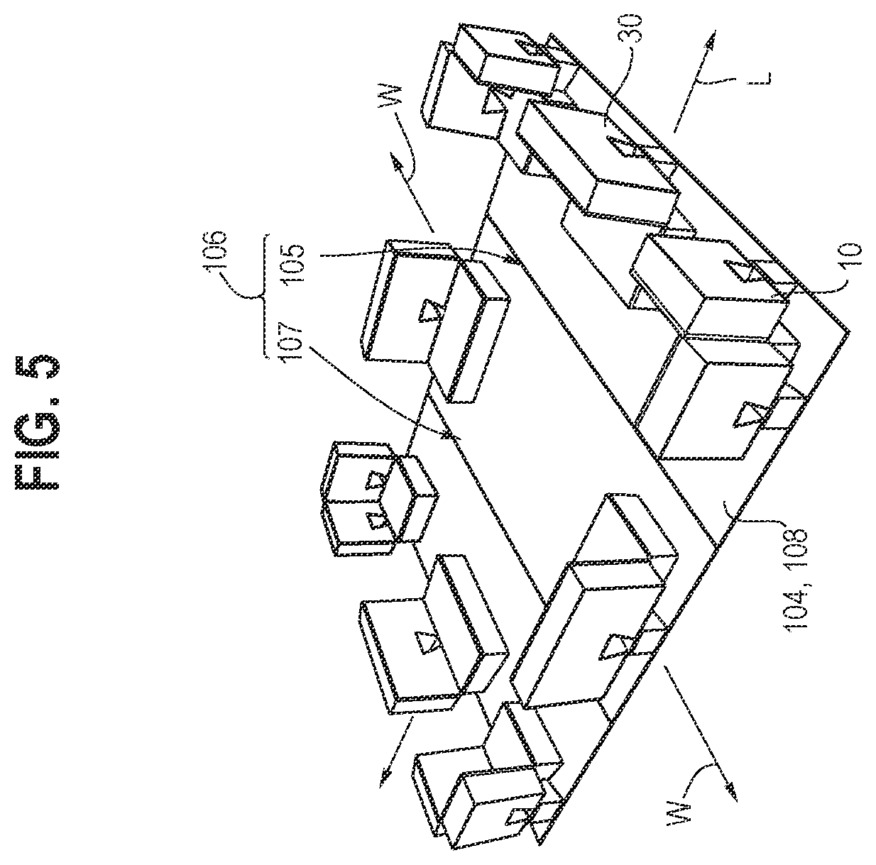 Patent US12134505 Figure 4 – Foam packaging assembly