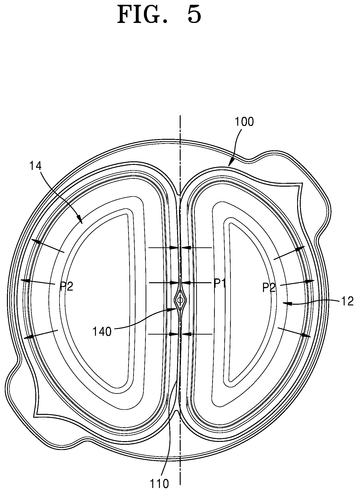 Patent US12134509 Figure 5 – Container for retort food