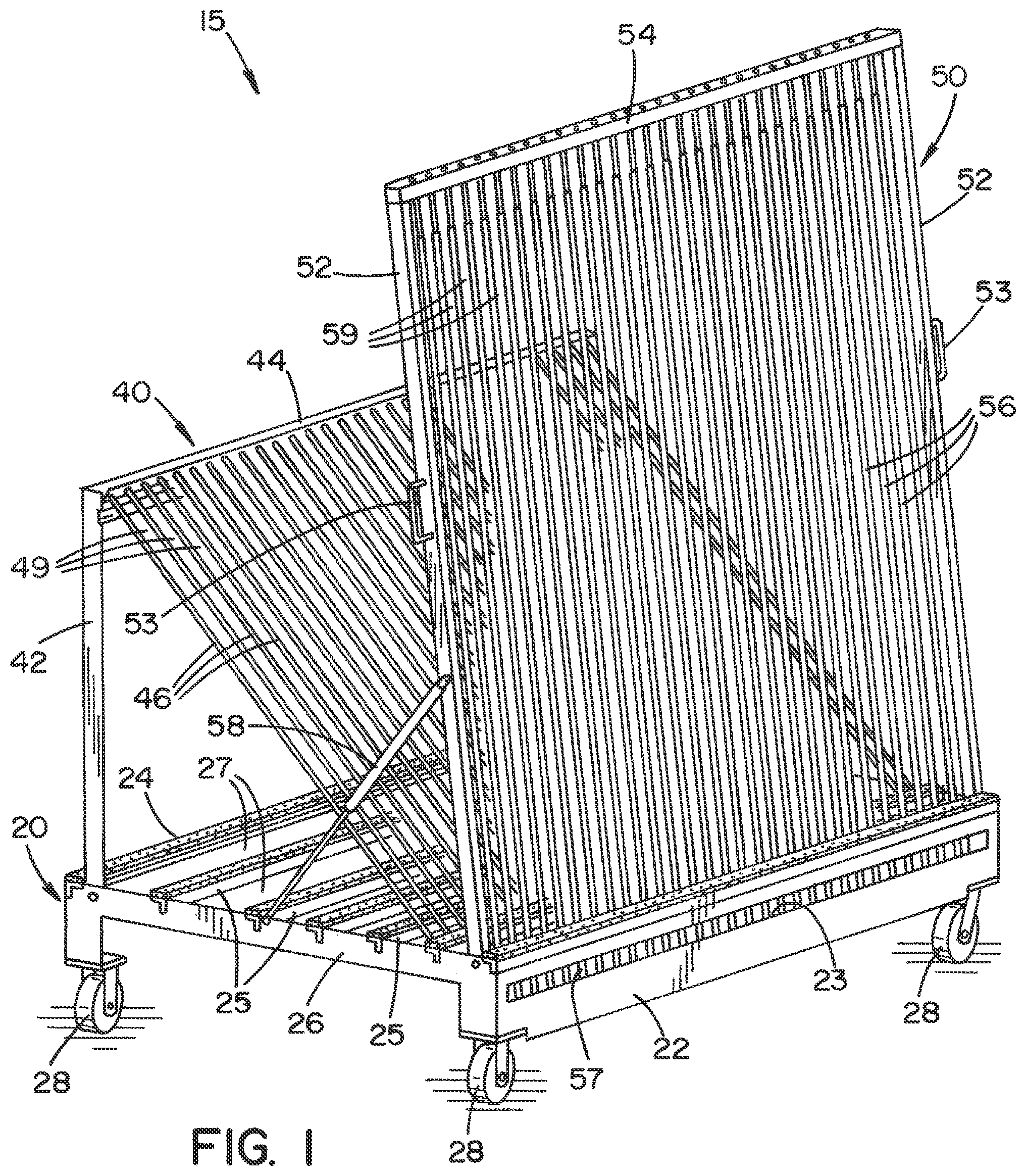 Patent US12134512 Figure 1 – Racking system and method