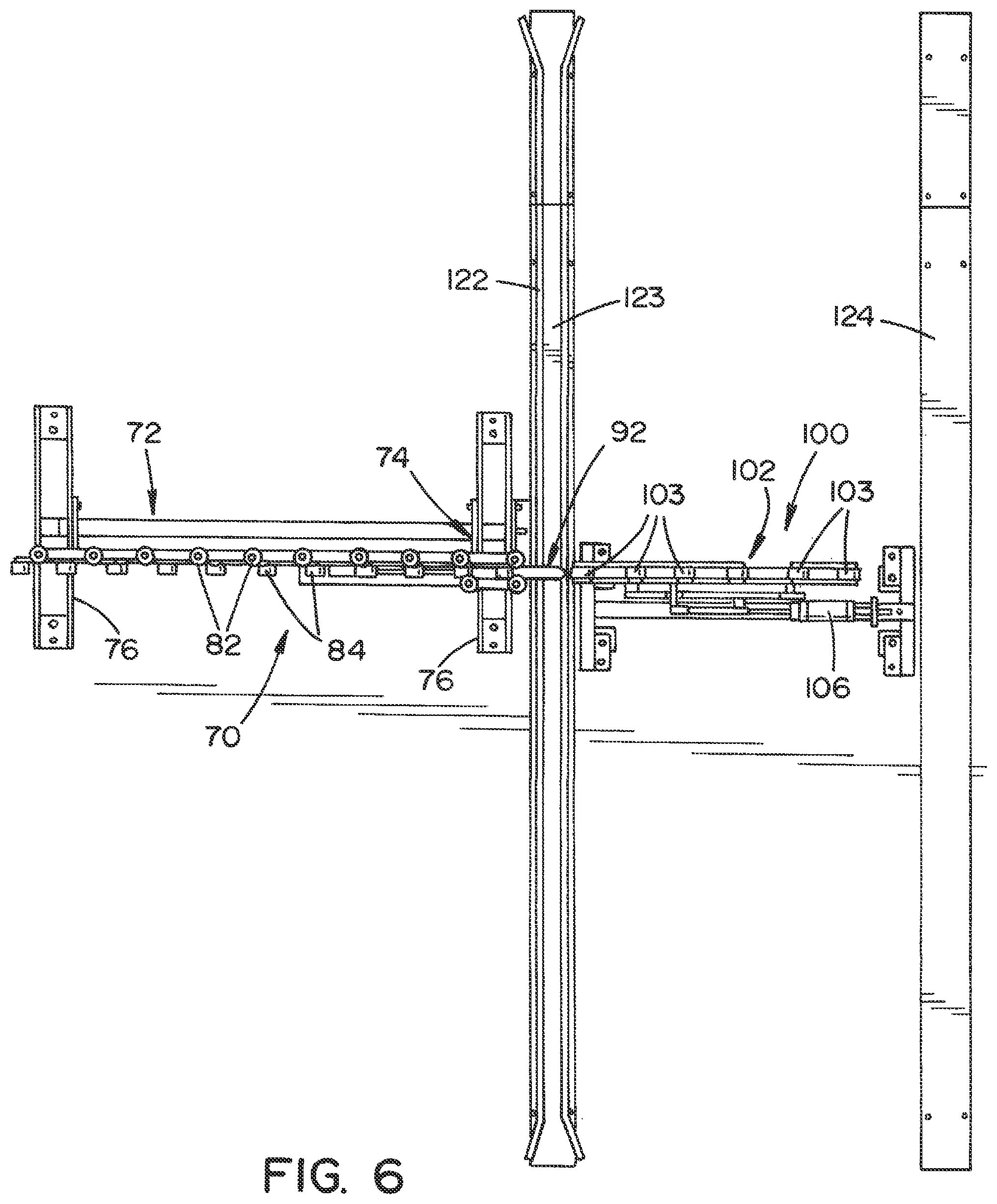Patent US12134512 Figure 7 – Racking system and method