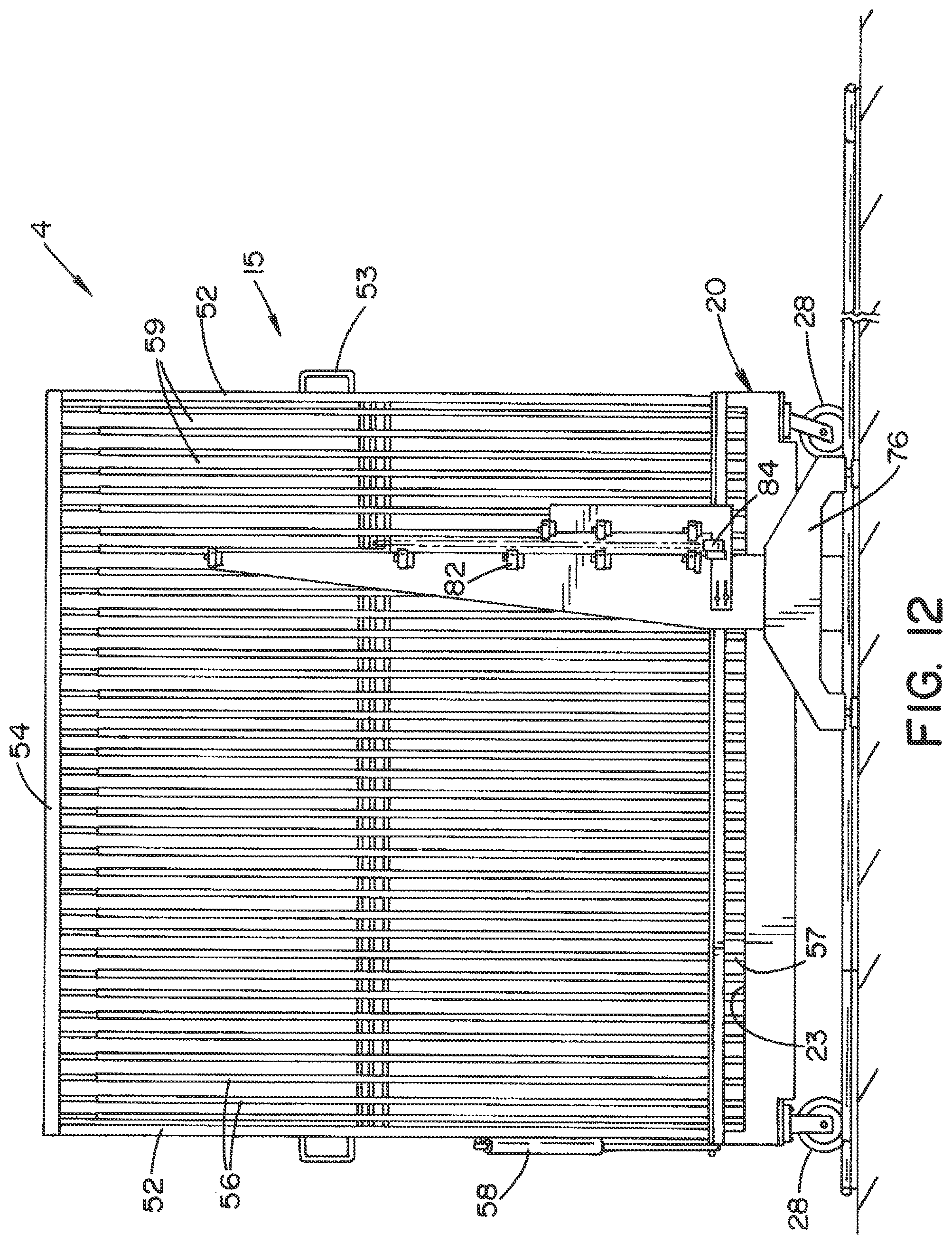 Patent US12134512 Figure 14 – Racking system and method