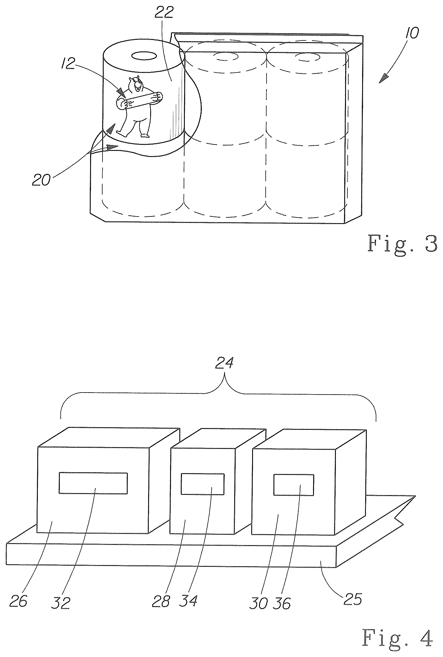 Patent US12134513 Figure 2 – Array of sanitary tissue products