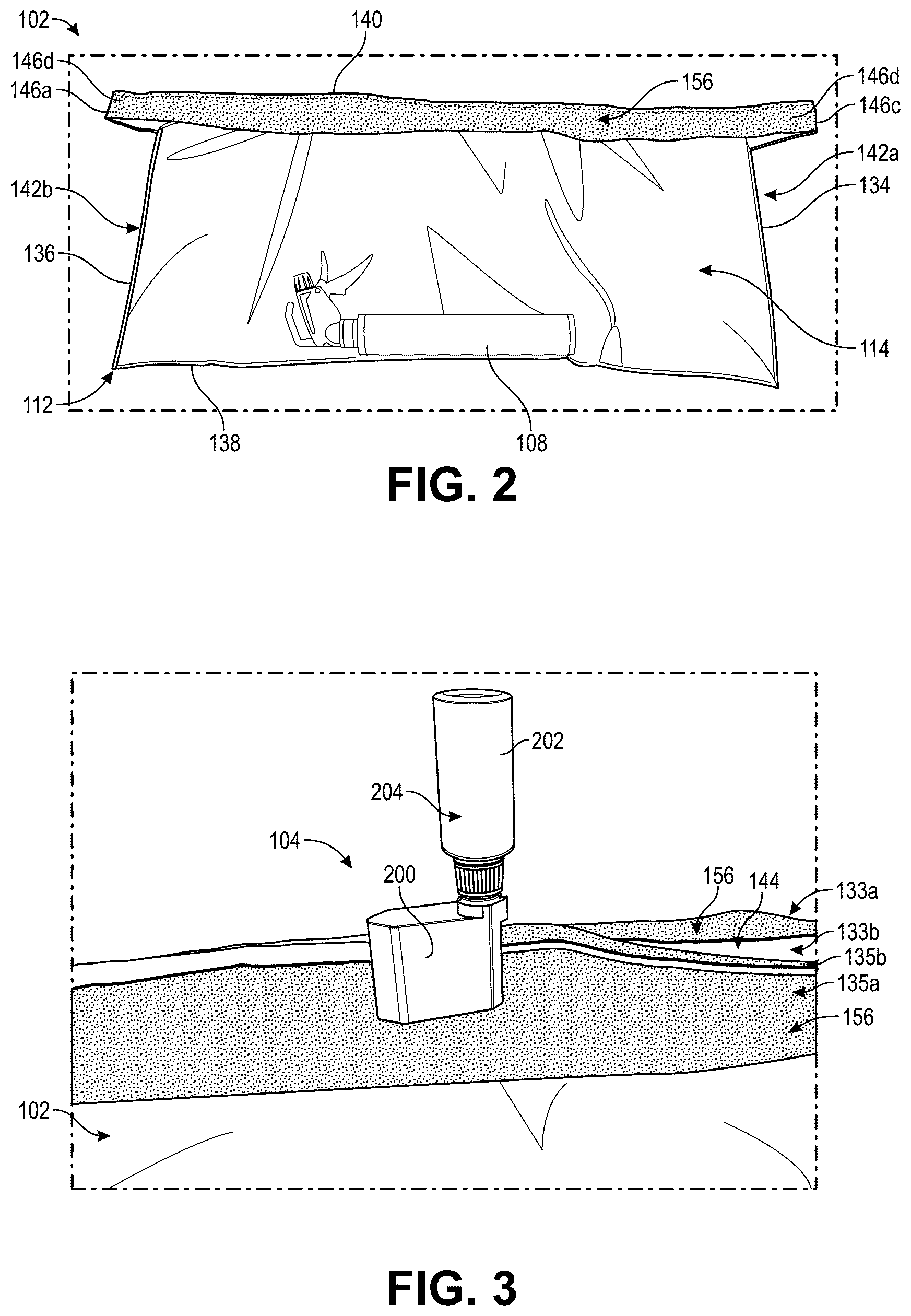 Patent US12134515 Figure 2 – Chemical and biological isolation bag