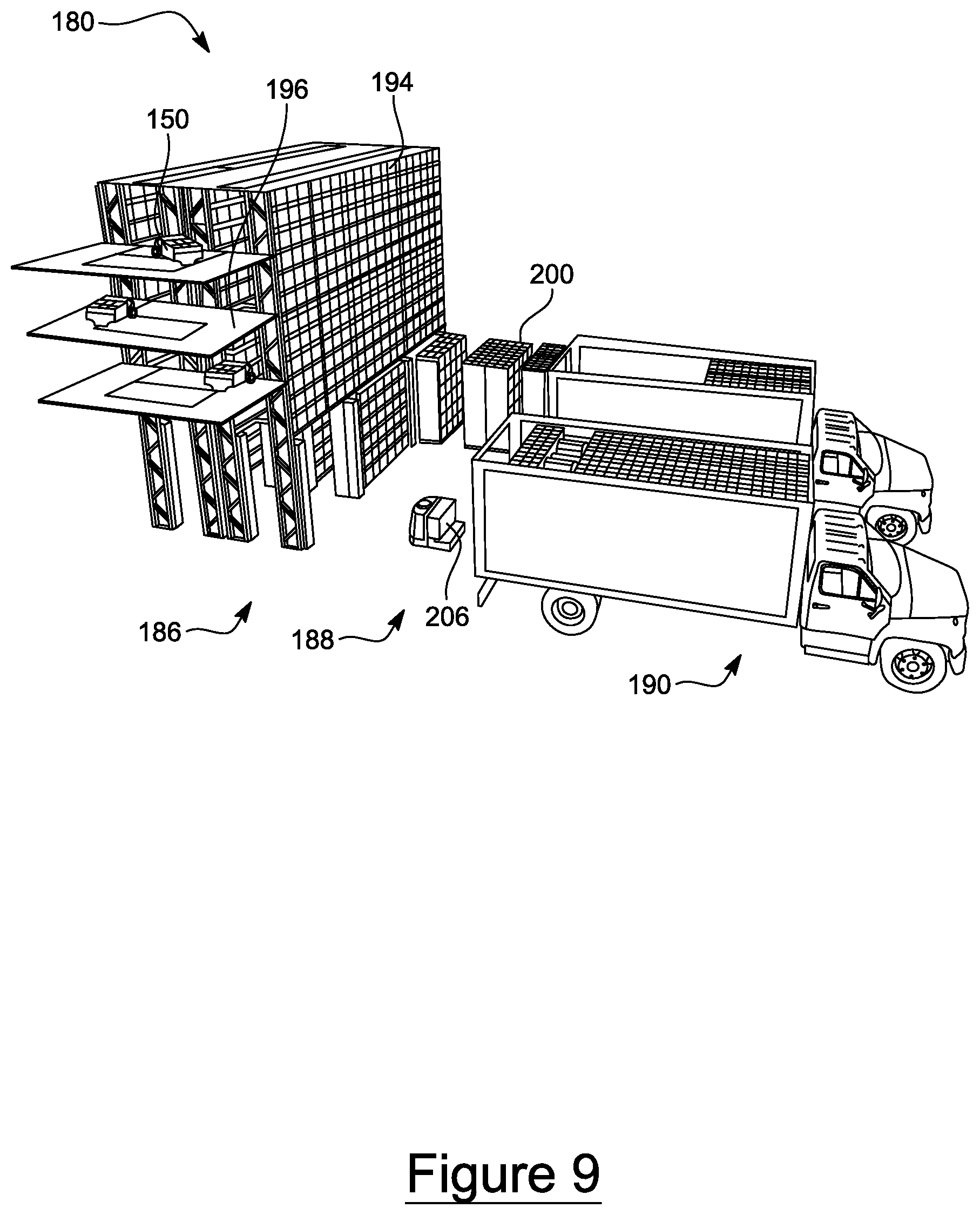 Patent US12134518 Figure 9 – Transport rack cartridge (TRC)