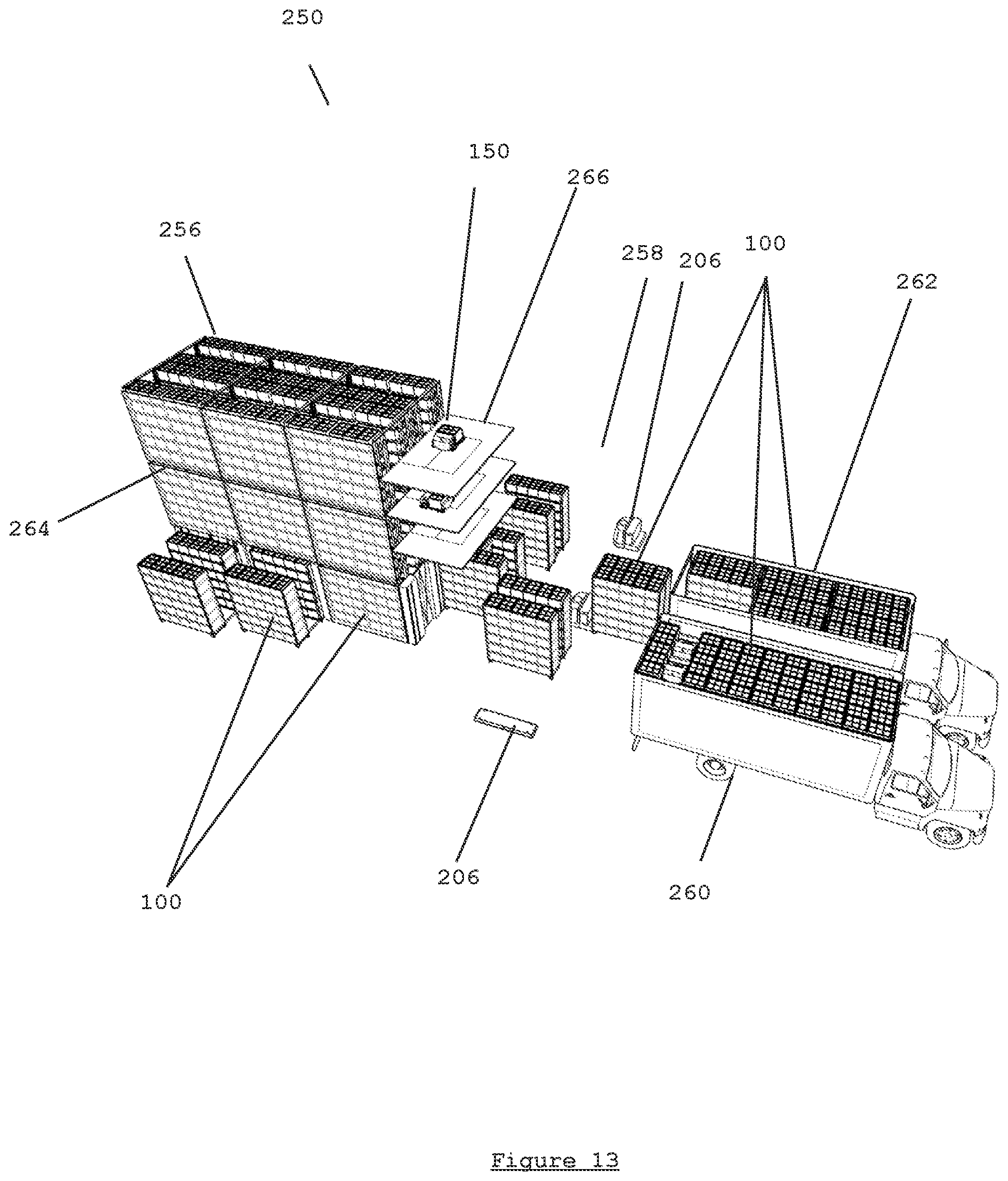 Patent US12134518 Figure 13 – Transport rack cartridge (TRC)