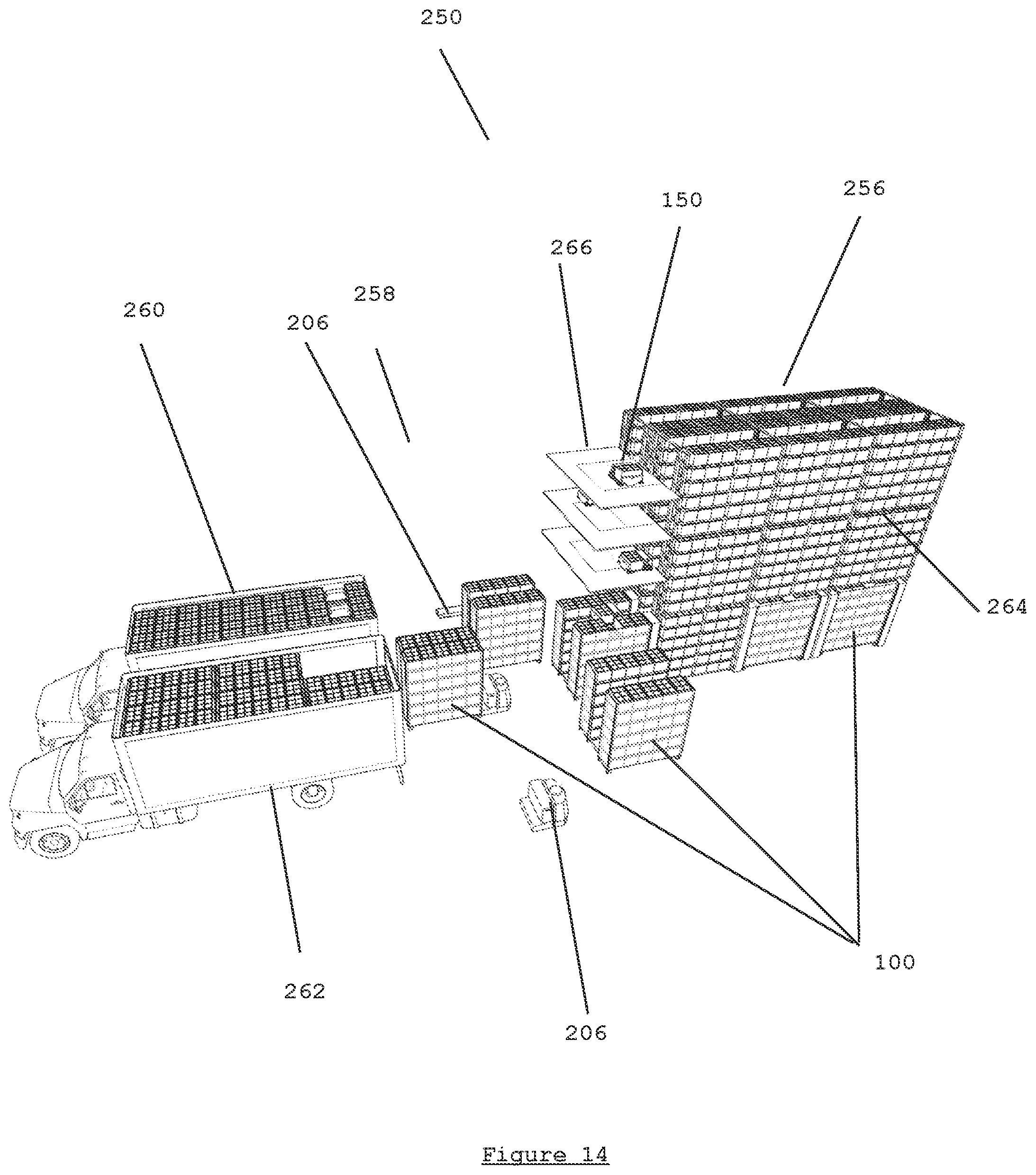 Patent US12134518 Figure 14 – Transport rack cartridge (TRC)