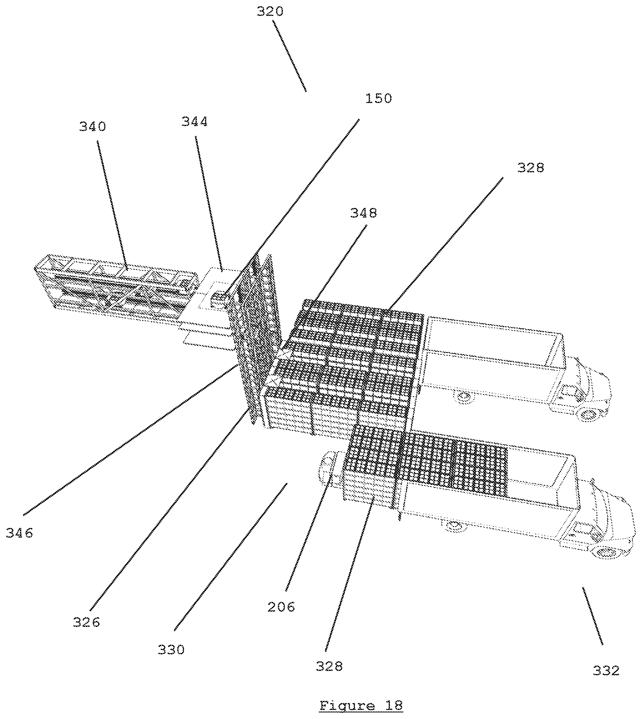 Patent US12134518 Figure 18 – Transport rack cartridge (TRC)
