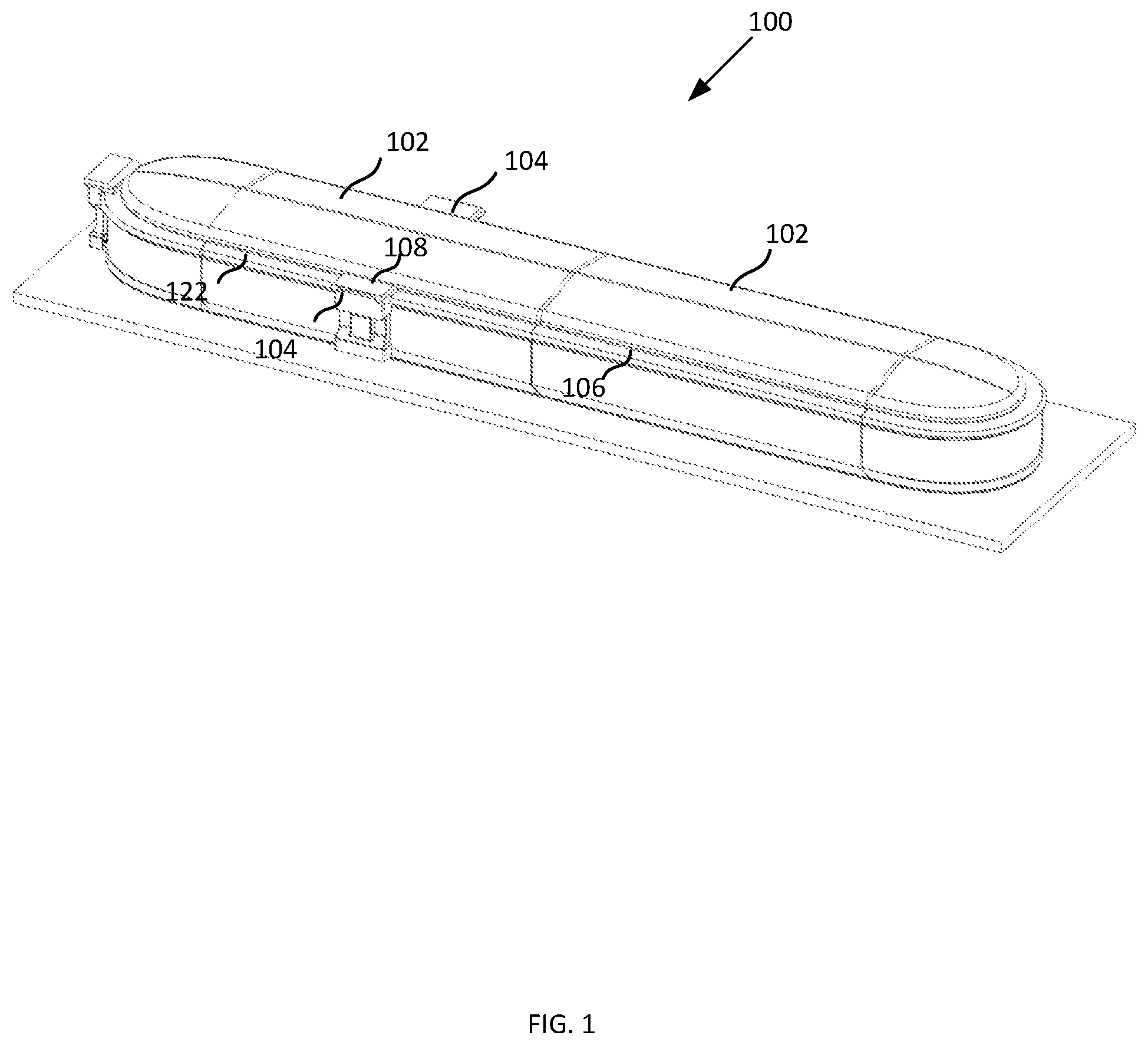 Patent US12134531 Figure 1 – Linear motor conveyor system for clean/aseptic environments