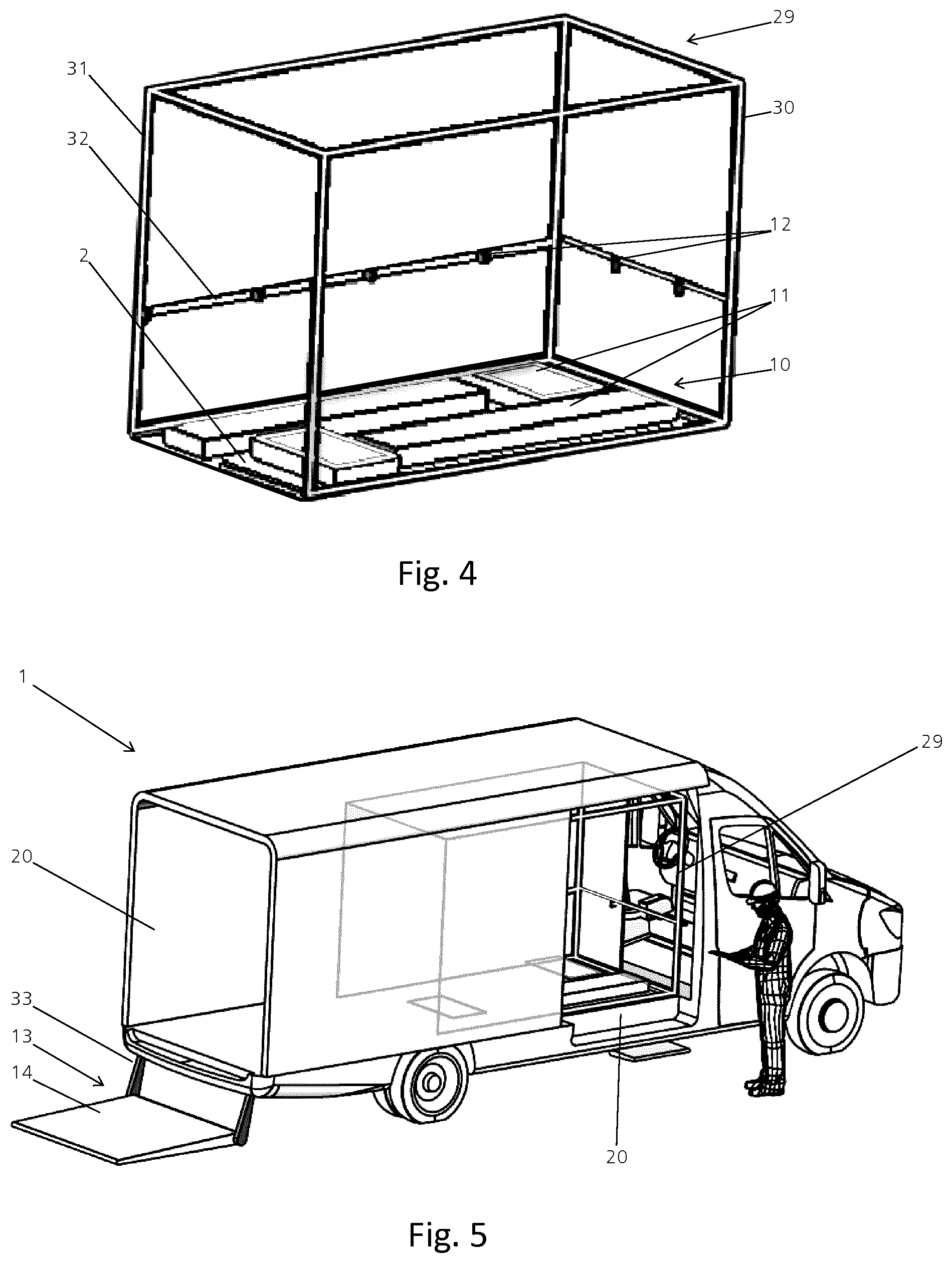 Patent US12134532 Figure 3 – Cargo transport vehicle and cargo logistics system