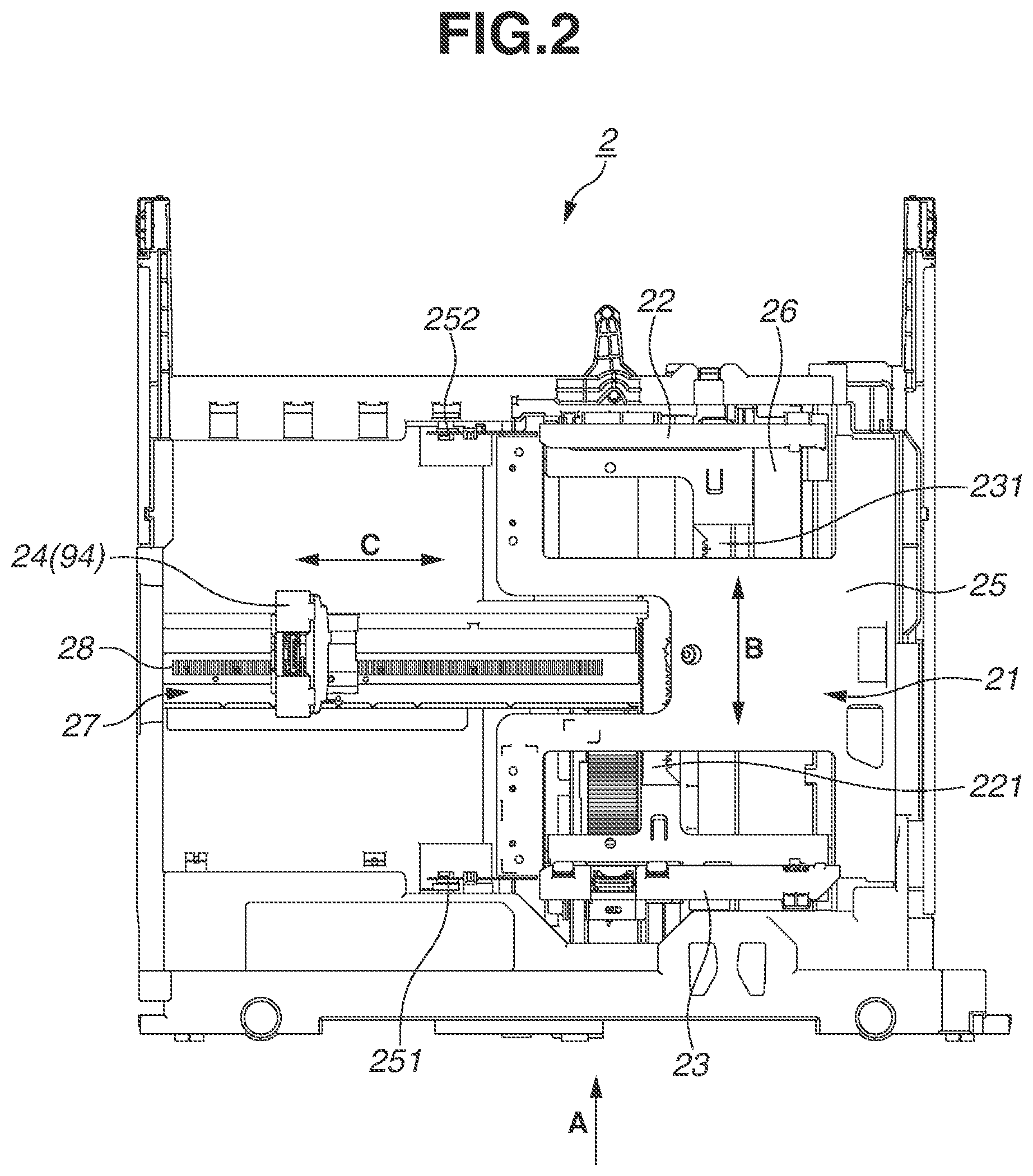 Patent US12134533 Figure 2 – Sheet storage device and image forming apparatus