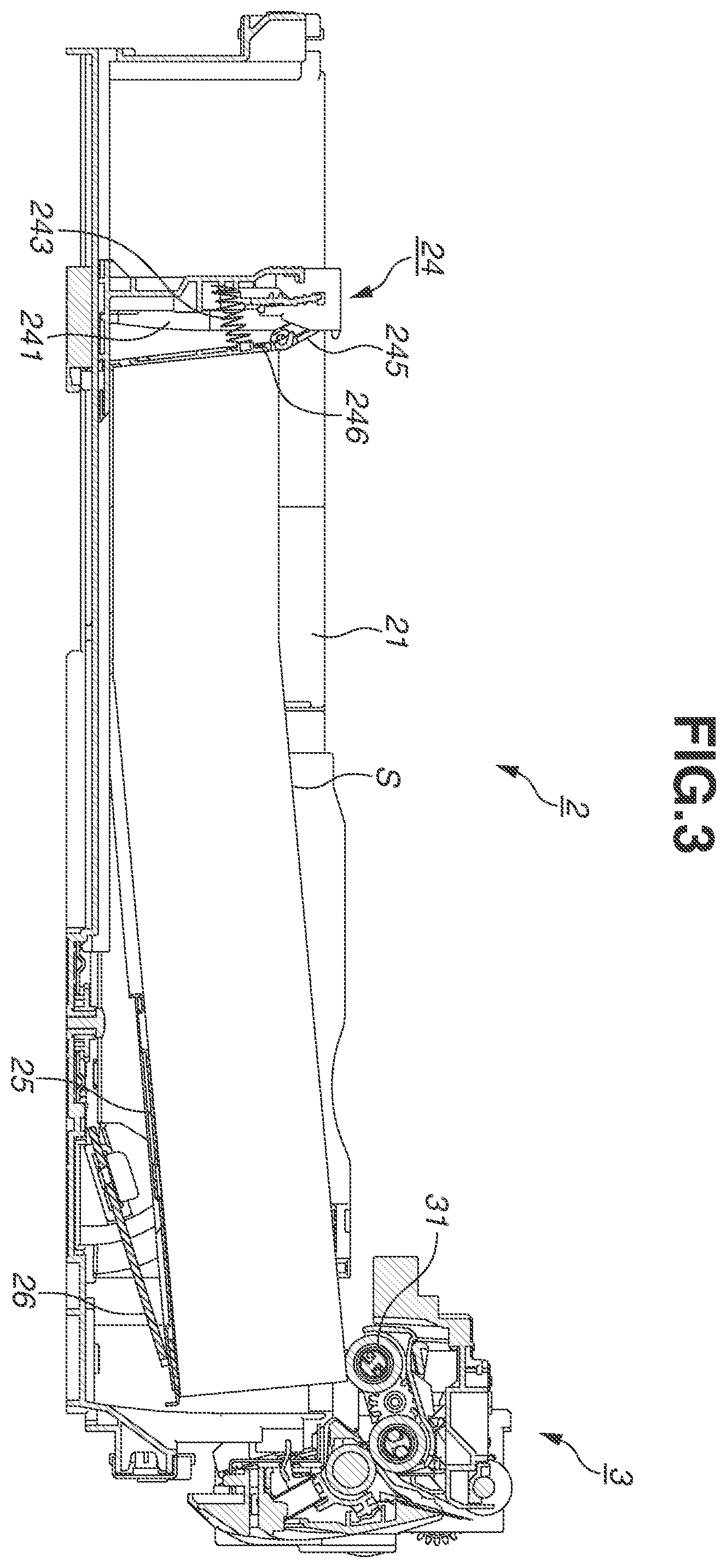 Patent US12134533 Figure 3 – Sheet storage device and image forming apparatus