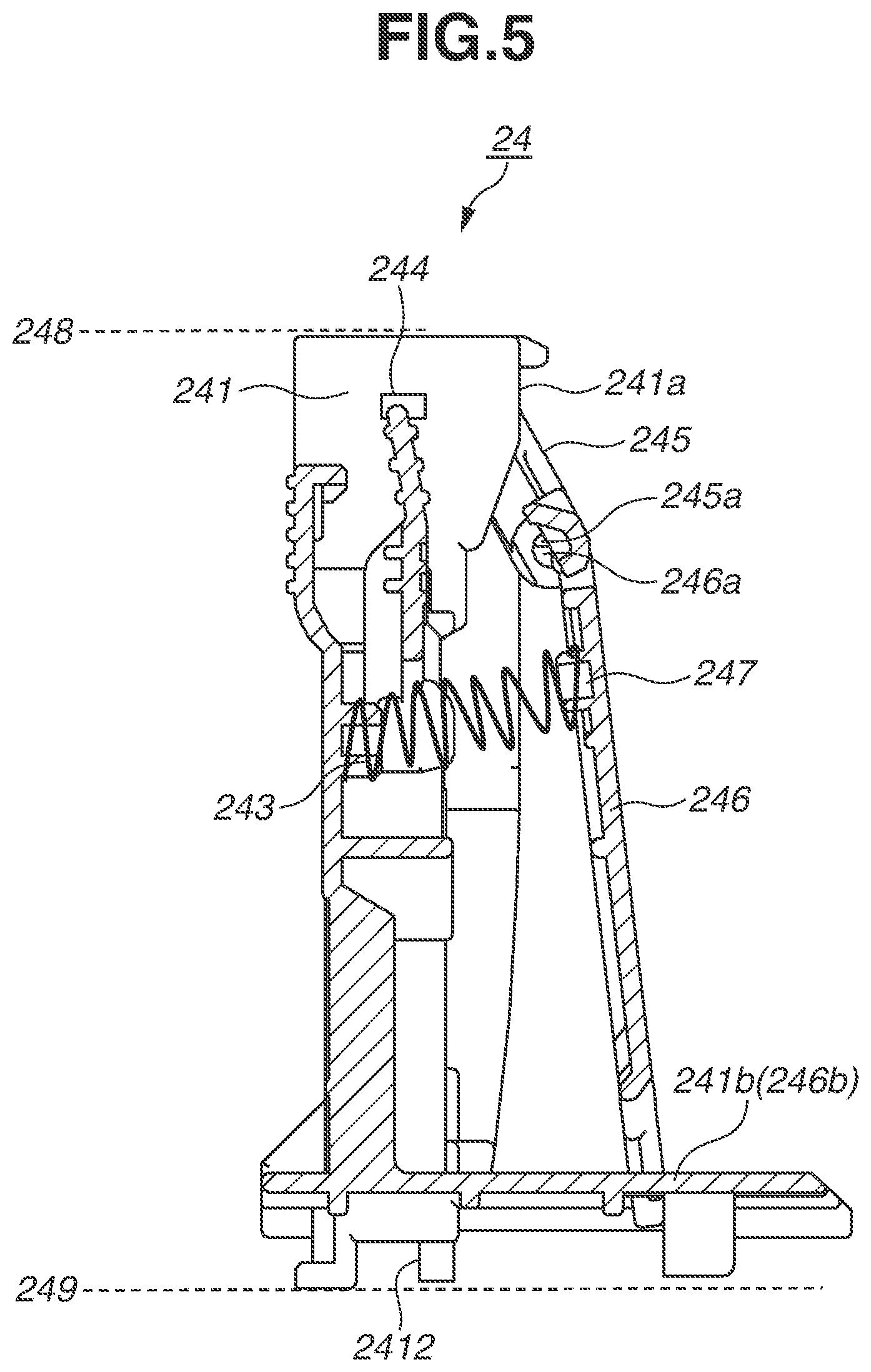 Patent US12134533 Figure 5 – Sheet storage device and image forming apparatus