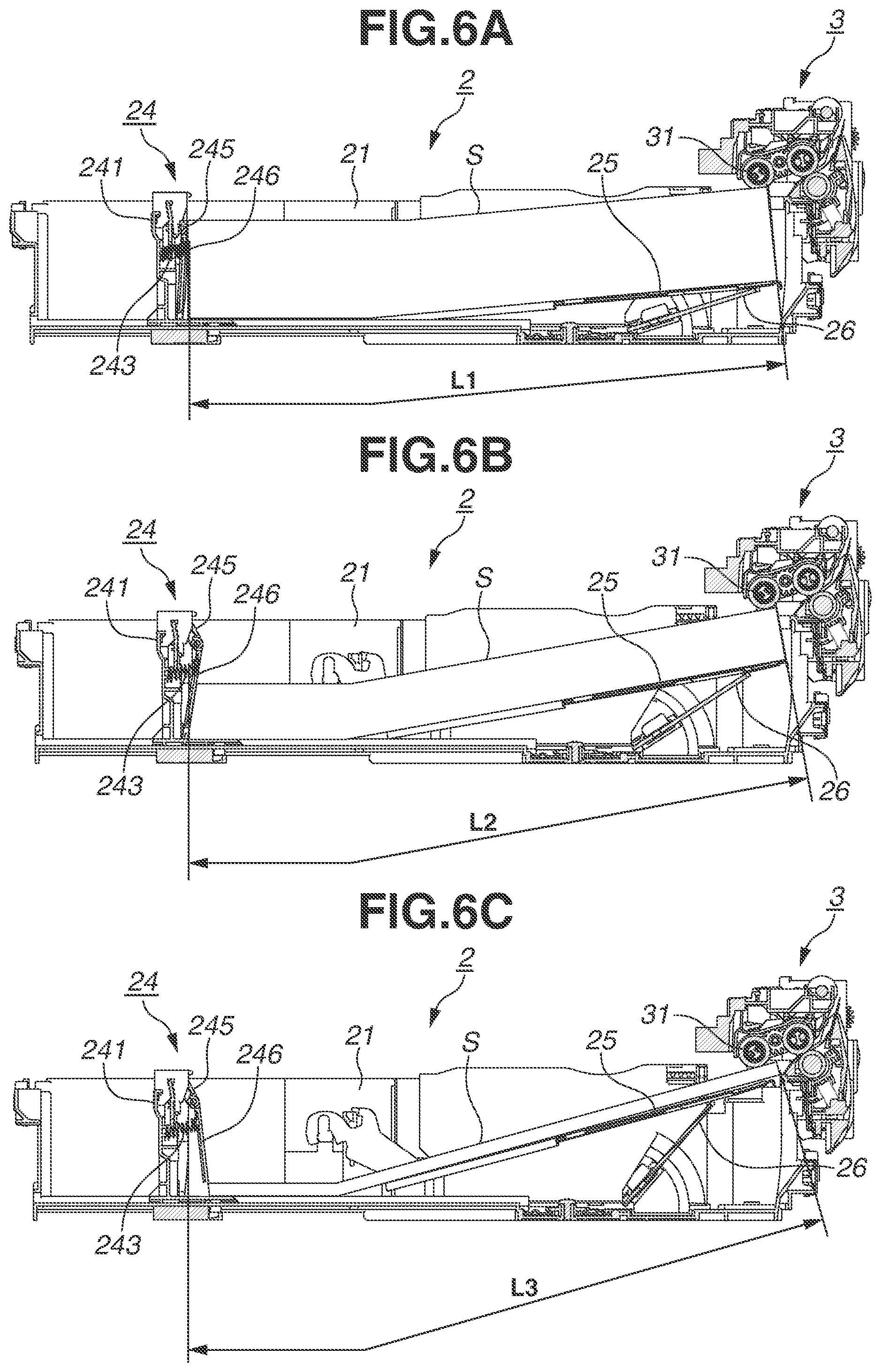Patent US12134533 Figure 6 – Sheet storage device and image forming apparatus