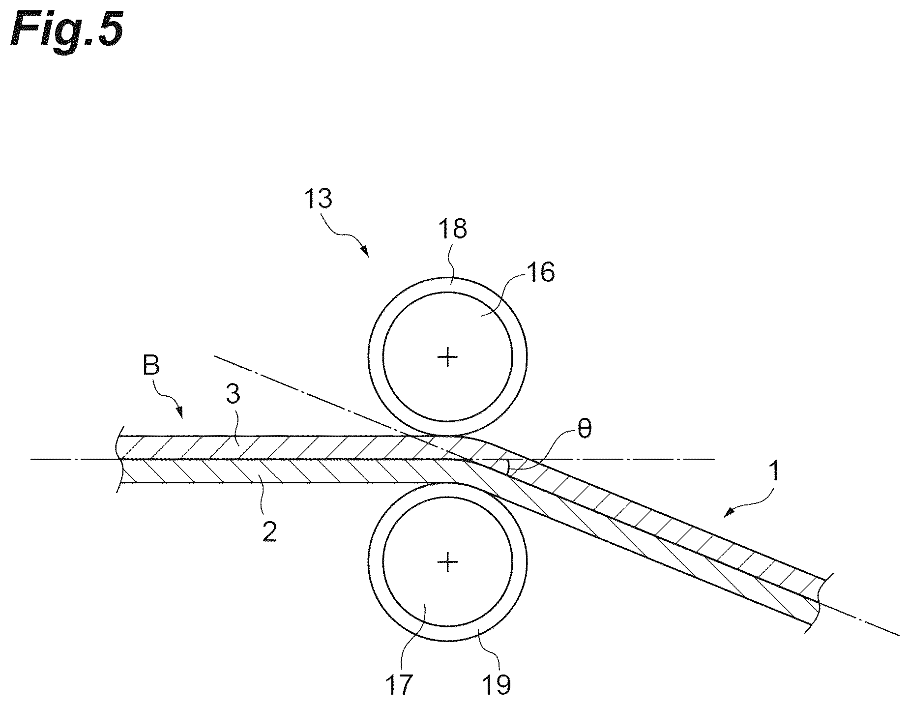 Patent US12134534 Figure 5 – Adhesive film production apparatus and adhesive film production method
