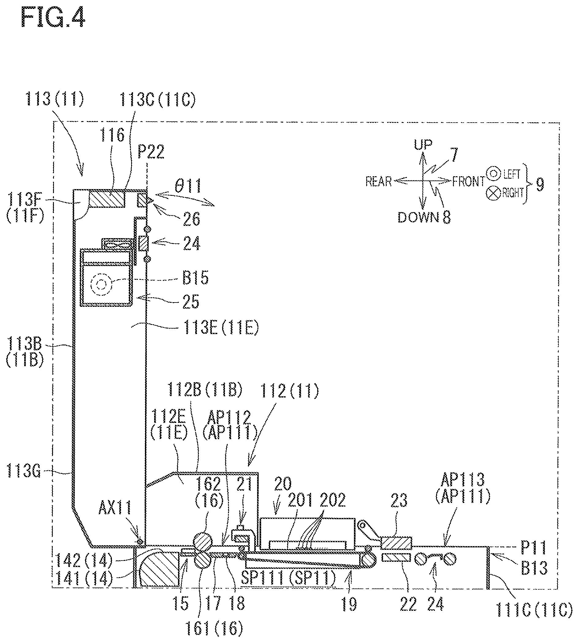 Patent US12134535 Figure 4 – Image recording apparatus
