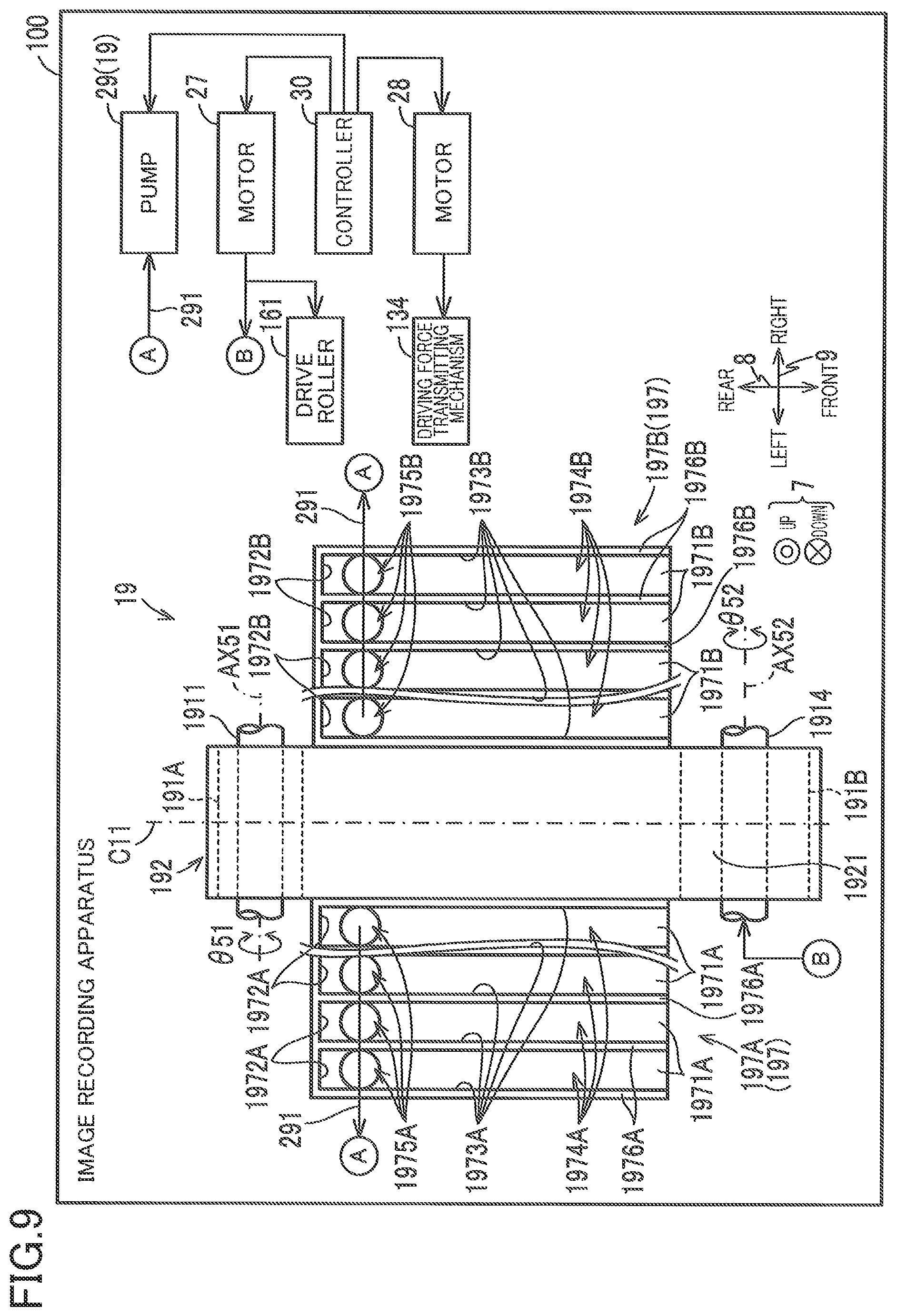 Patent US12134535 Figure 9 – Image recording apparatus