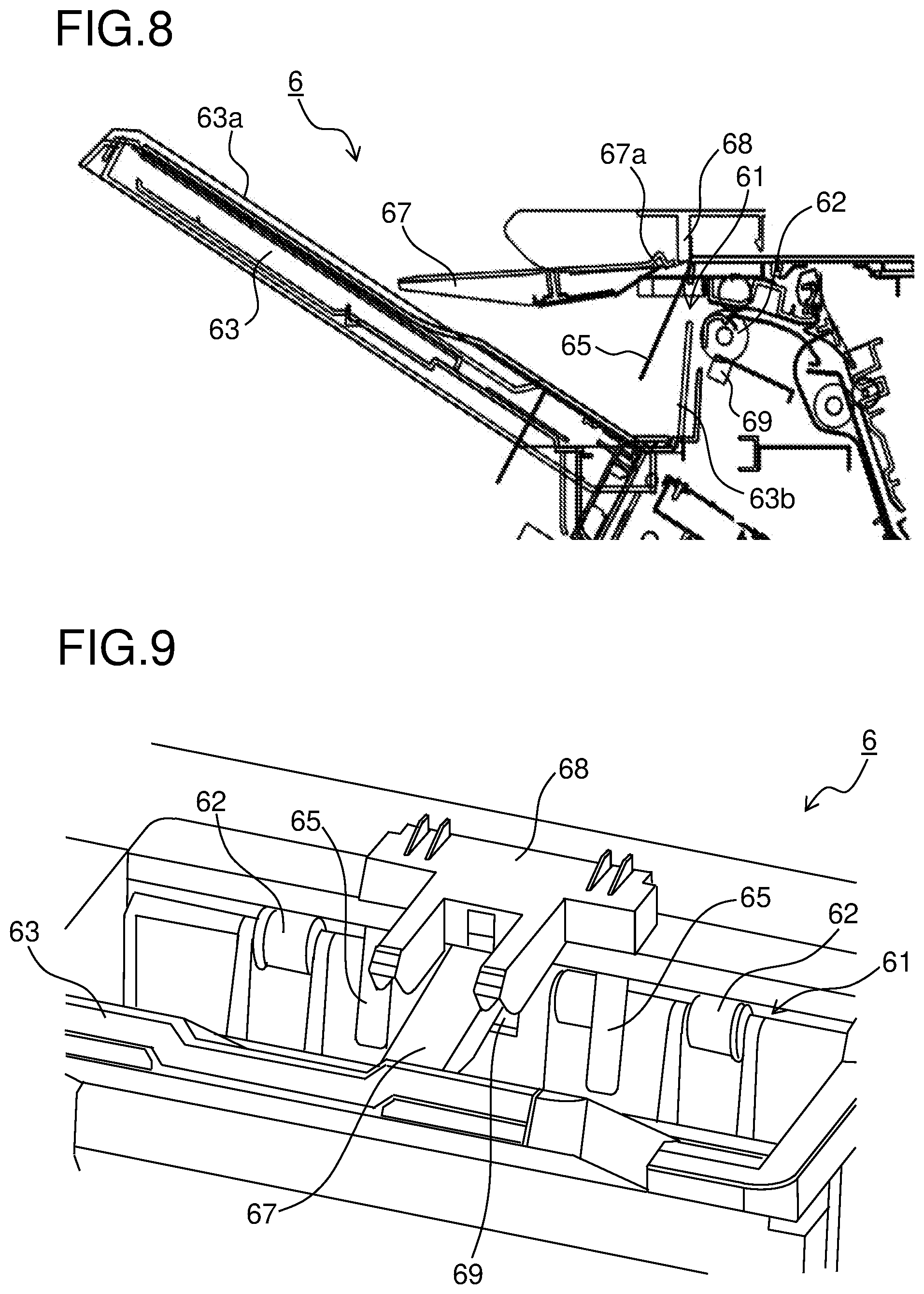 Patent US12134538 Figure 6 – Sheet discharge device and sheet postprocessing device provided therewith