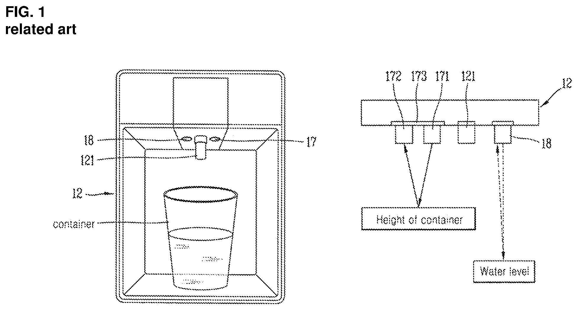 Patent US12134552 — Liquid dispenser — Figure 1