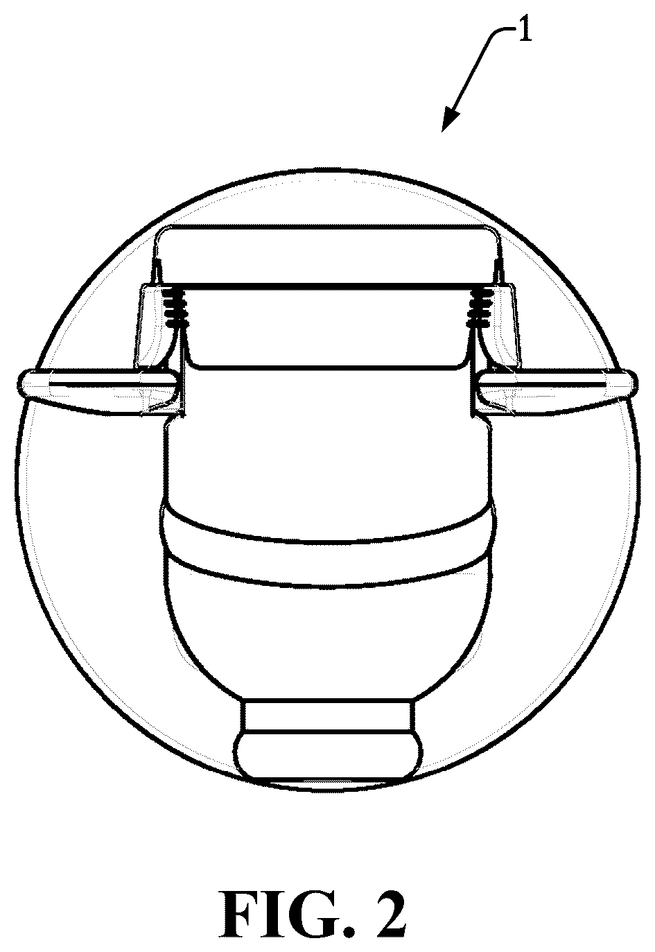 Patent US12134553 Figure 2 – Tamper-preventing liquid dispensing tap with automatic opening