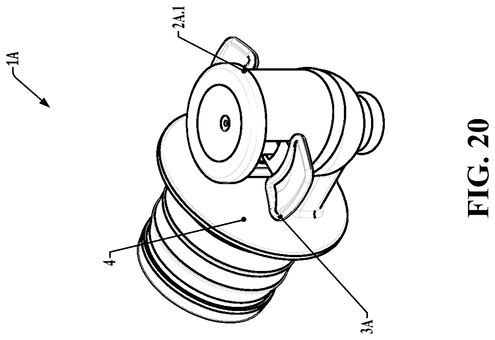 Patent US12134553 Figure 20 – Tamper-preventing liquid dispensing tap with automatic opening