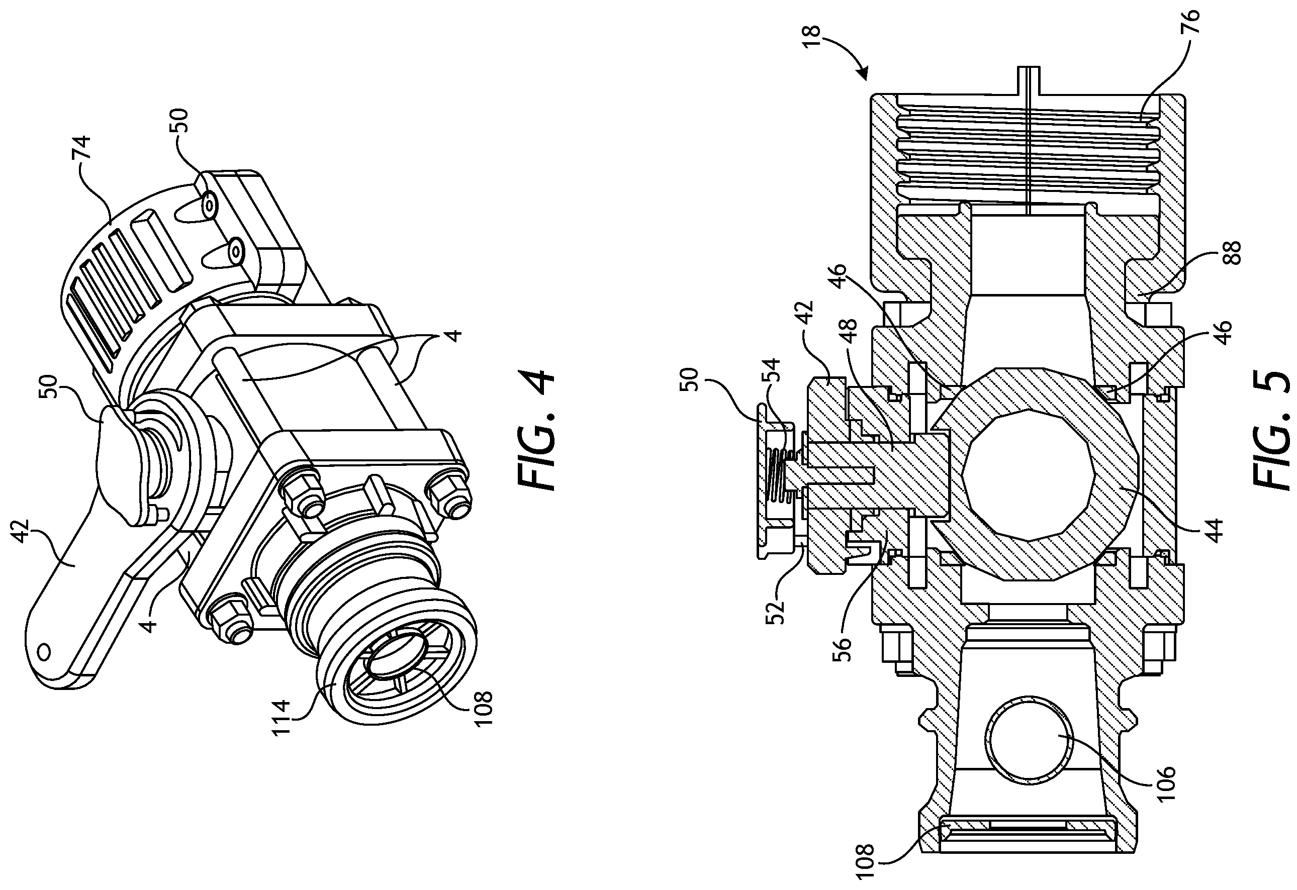 Patent US12134554 Figure 3 – Intermediate bulk container, valve and connector system
