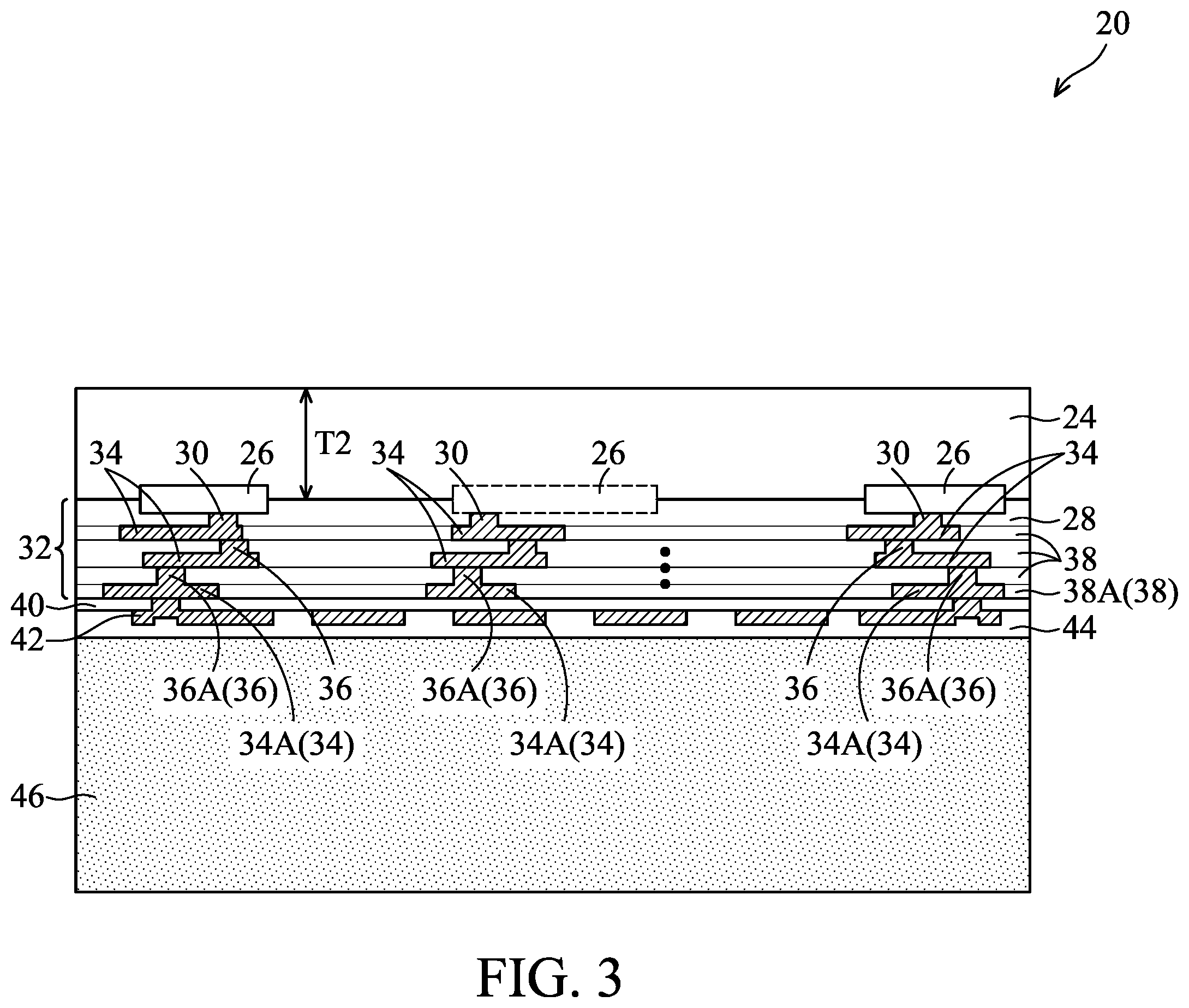 Patent US12134557 Figure 3 – Arched membrane structure for MEMS device