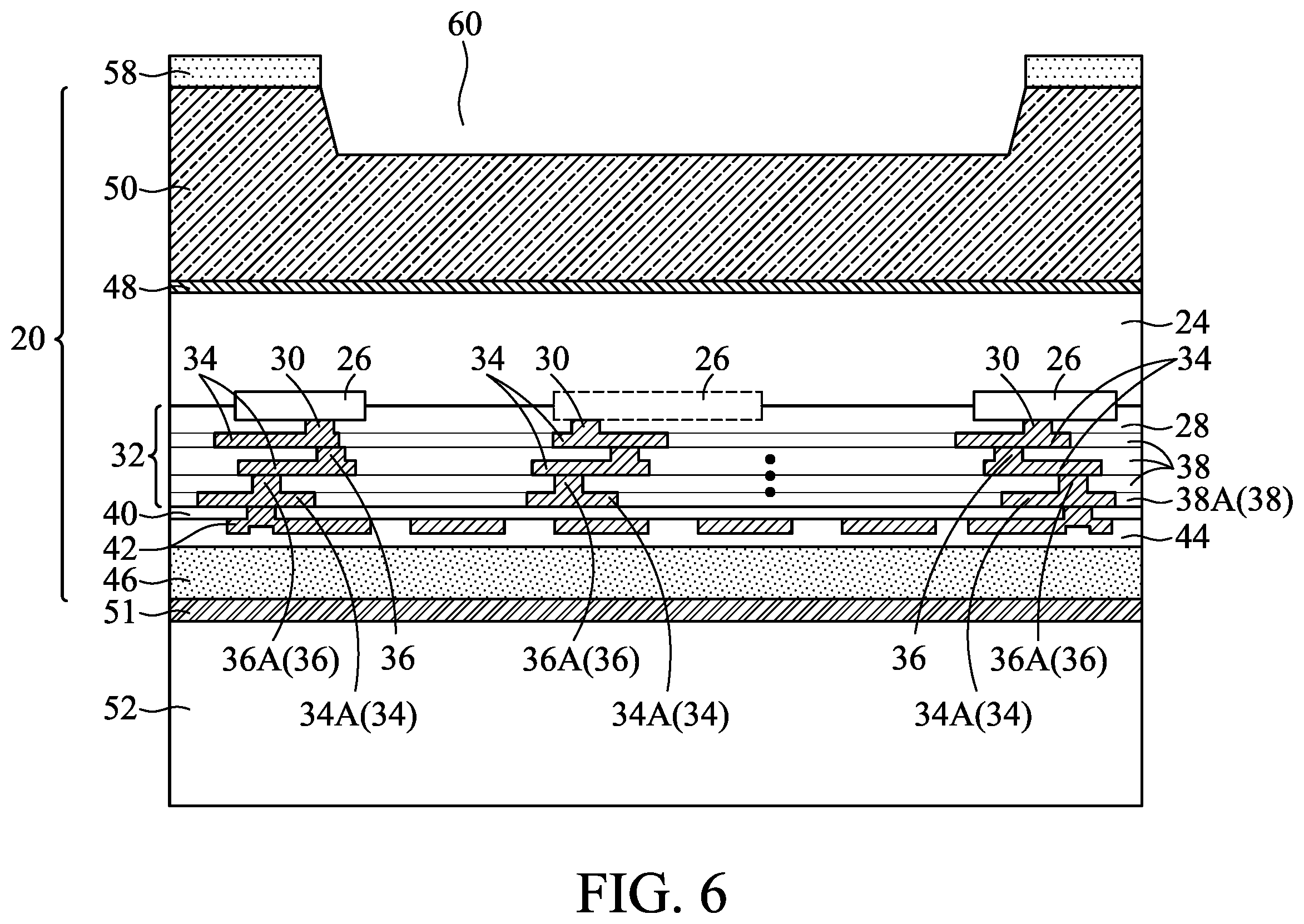 Patent US12134557 Figure 6 – Arched membrane structure for MEMS device